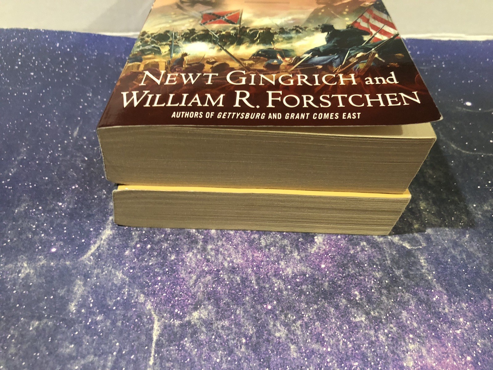 Newt Gingrich William R. Forstrchen 2 Civil War Books lot Never Call Retreat