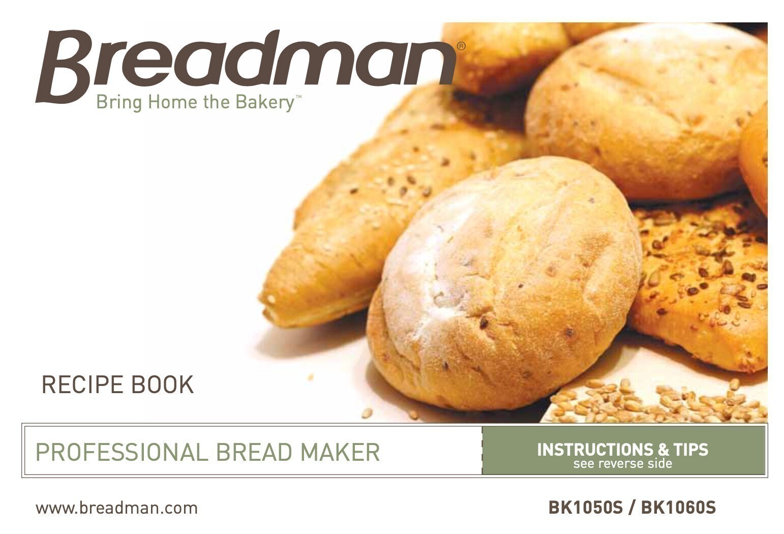 BREADMAN BK1050S BK1060S Bread Maker Manual + Recipes – LOOP BOUND, TOUGH JACKET