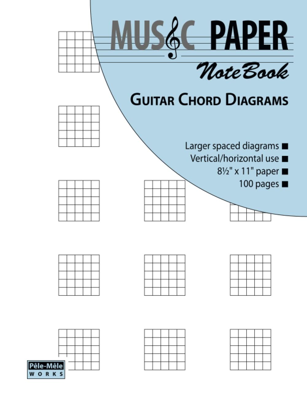 MUSIC PAPER NoteBook – Guitar Chord Diagrams