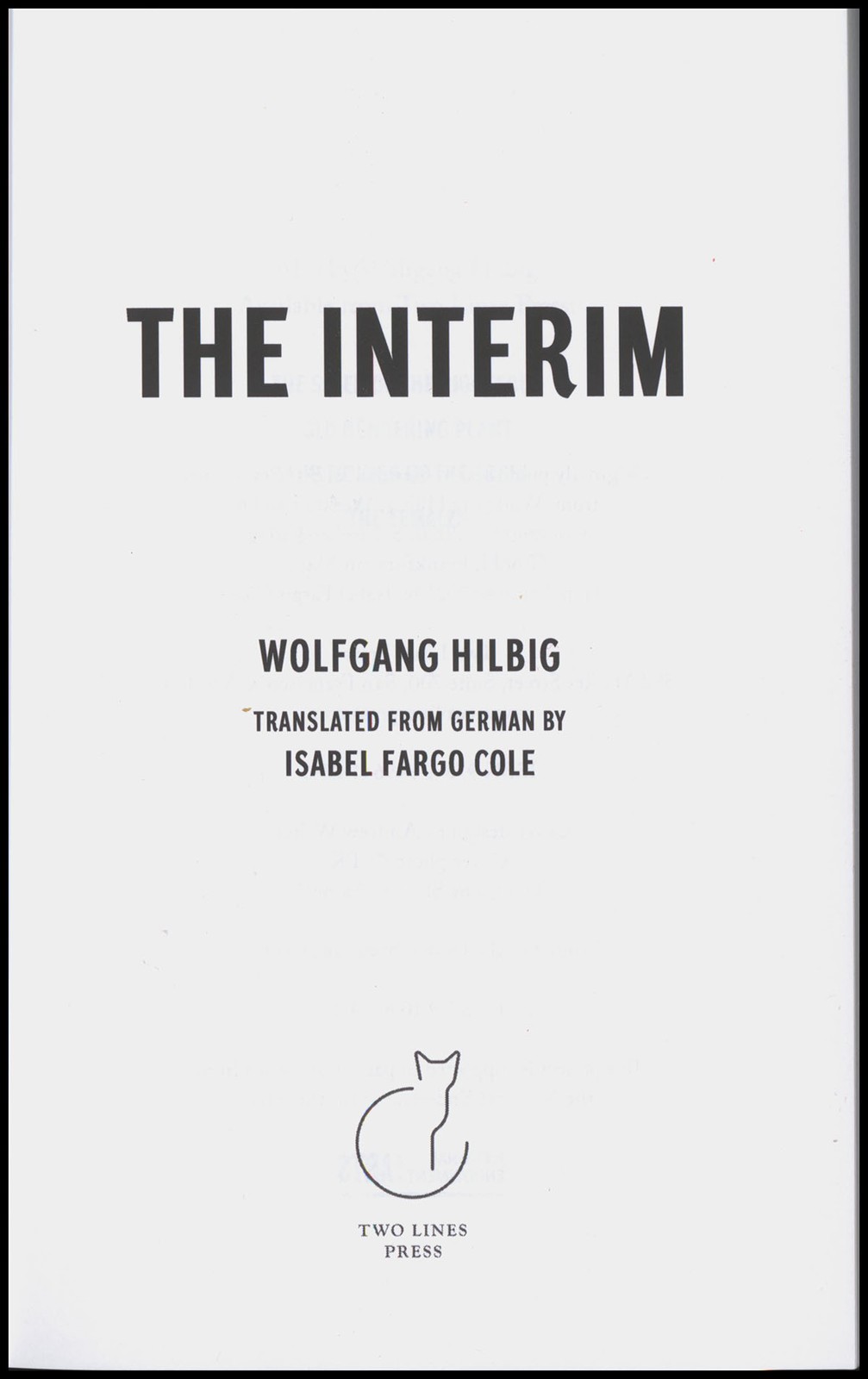 The Interim (Advance Reading Copy)