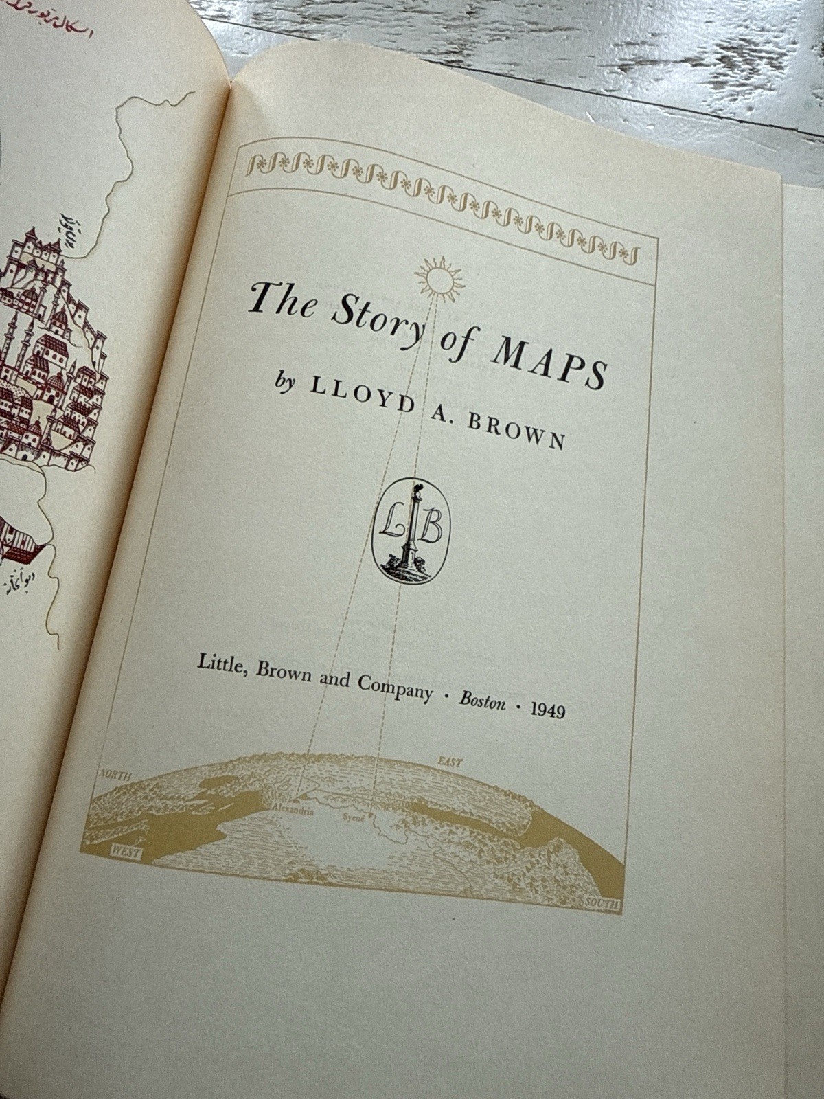 The Story of Maps Lloyd A Brown 1949 1st Edition HC DJ Cartography History