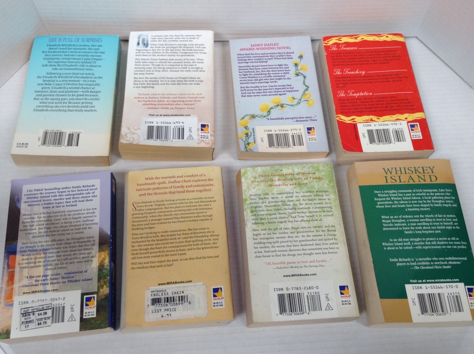 EMILIE RICHARDS Lot of 8 Books 1+2 in Donaghue + Shenandoah Series + 4 Other PB