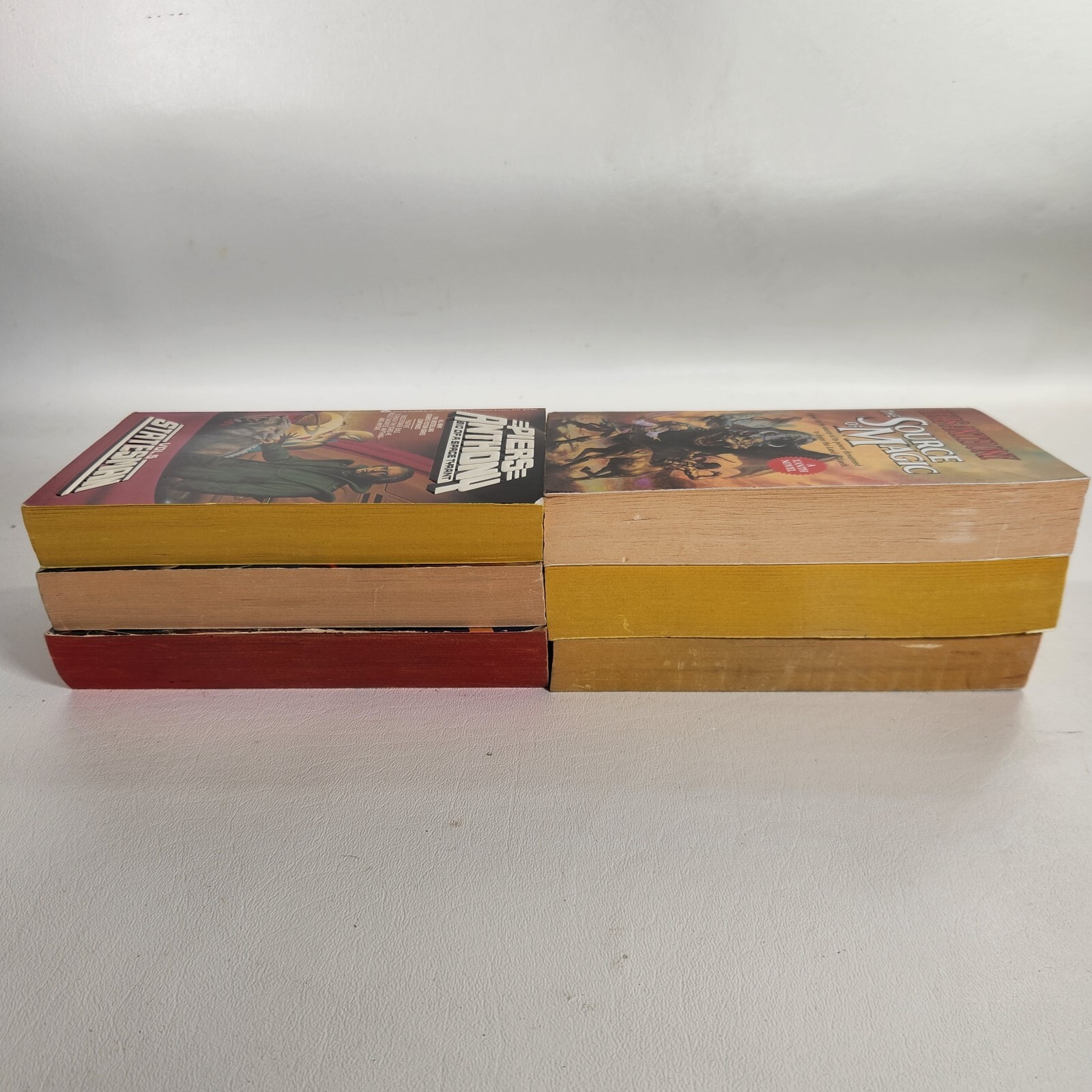 PIERS ANTHONY Book Lot Of 6 BATTLE CIRCLE, THE SOURCE OF MAGIC, PHAZE DOUBT, +