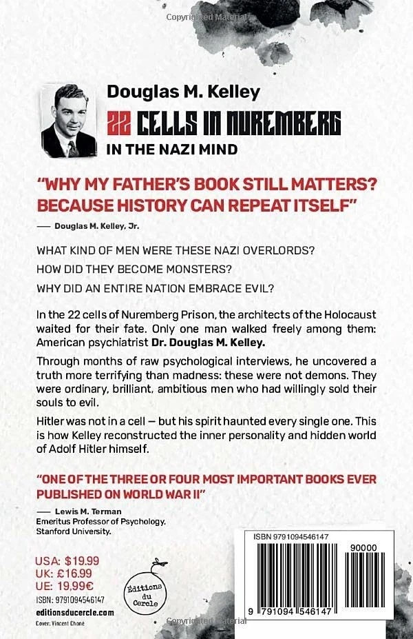 NEW Paperback Book 22 Cells in Nuremberg: In the Nazi Mind by Douglas M. Kelley