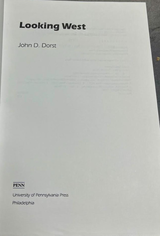 Looking West by John D. Dorst