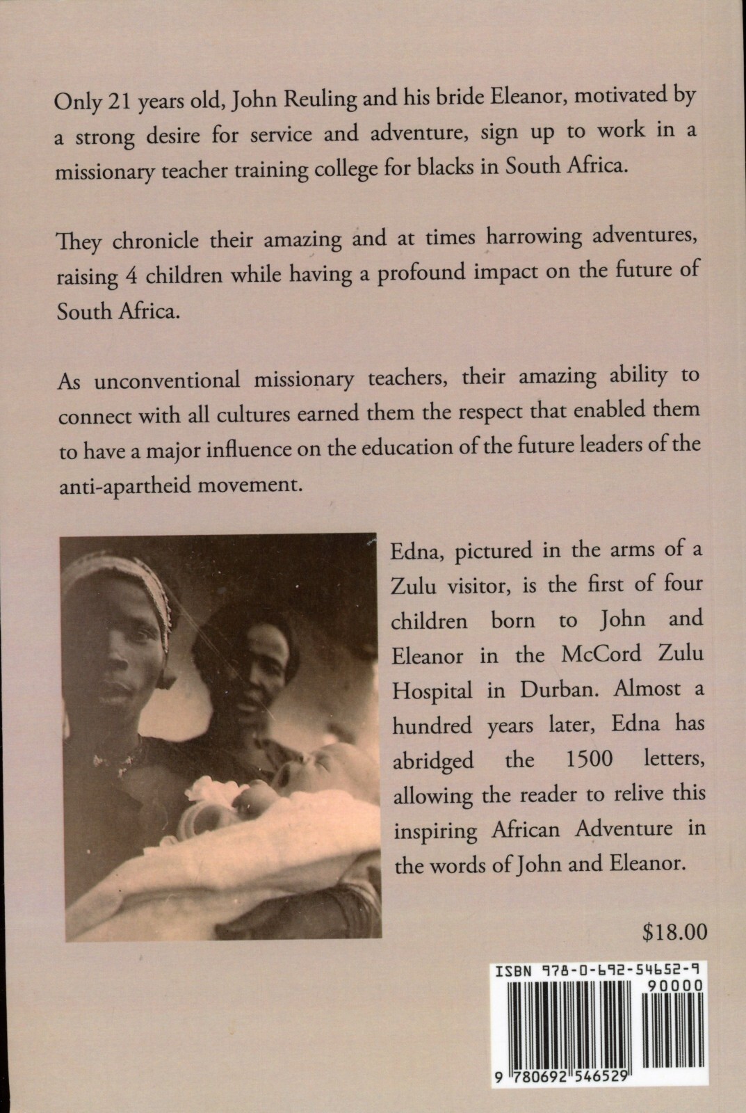 SIGNED – Praise Names of Reuling : Zulu Song Letters of John & Eleanor 1927-41