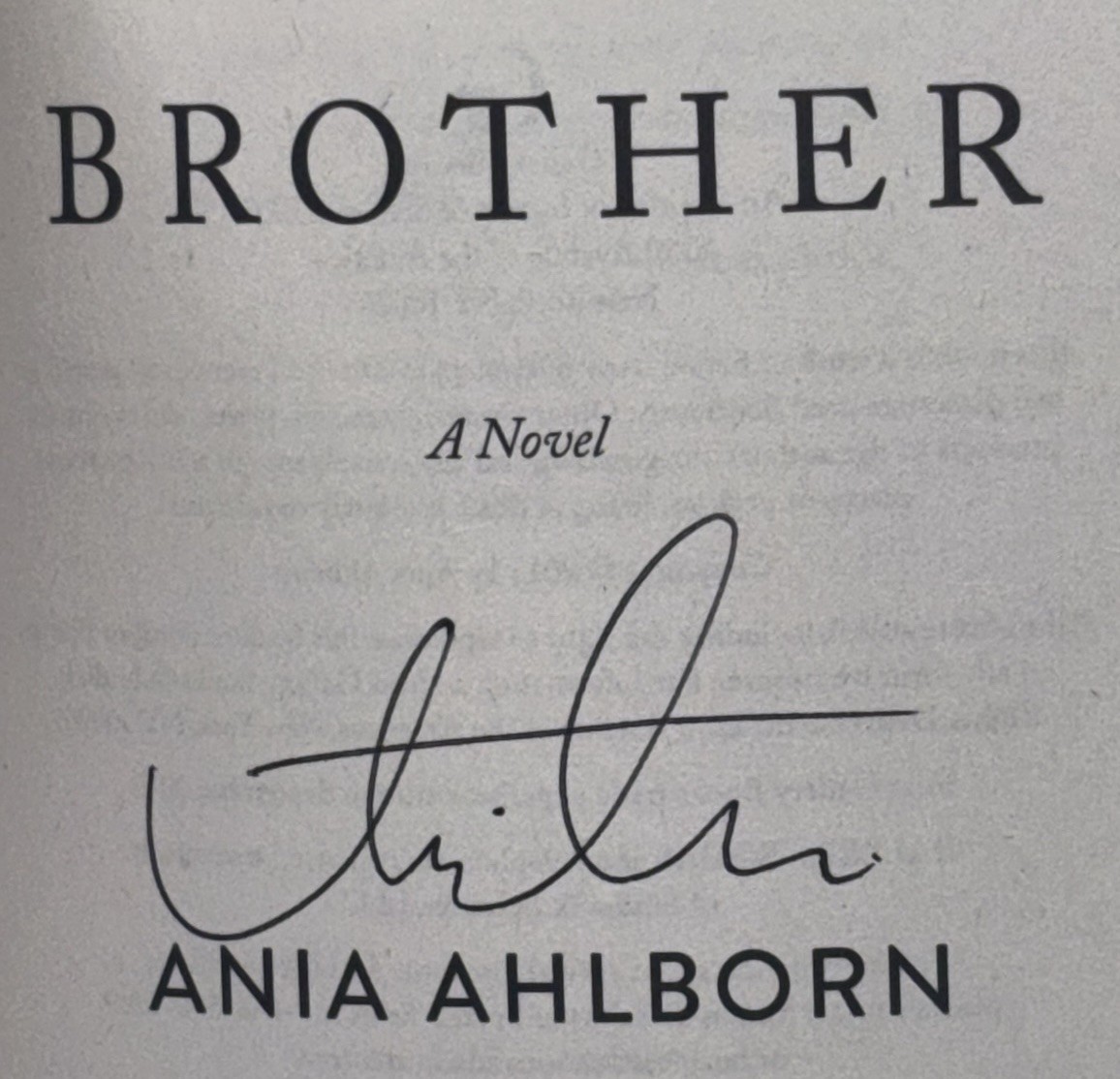 ANIA AHLBORN BROTHER SIGNED AUTOGRAPHED PAPERBACK BOOK HORROR #2
