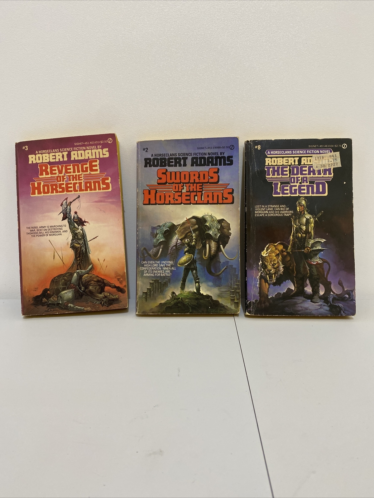 Horseclans Paperback Book Lot Of 3 Robert Adams # 2, 3, 8 Vintage PB USED