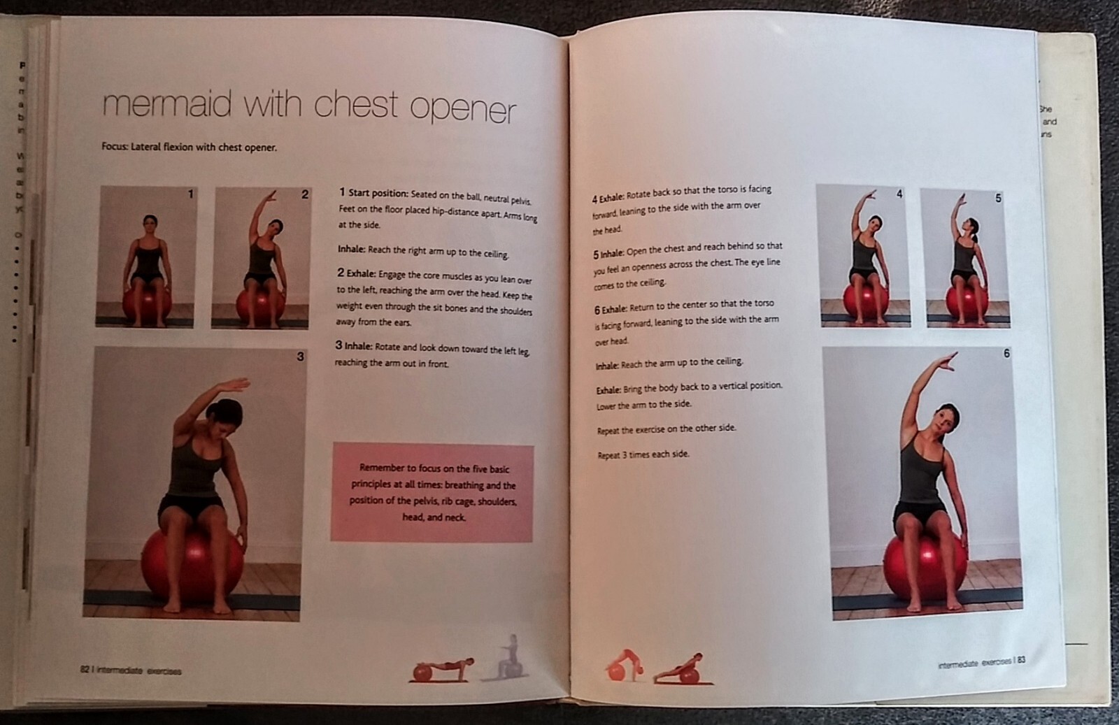 PILATES ON THE BALL by Gemma Wright. 2006 First Edition Hardcover With Dust Jkt.