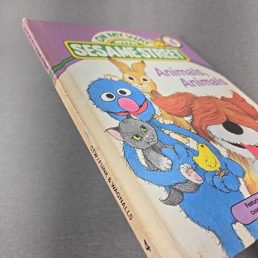 On My Way With Sesame Street Volume 4 Animals 1989 Hardcover Book