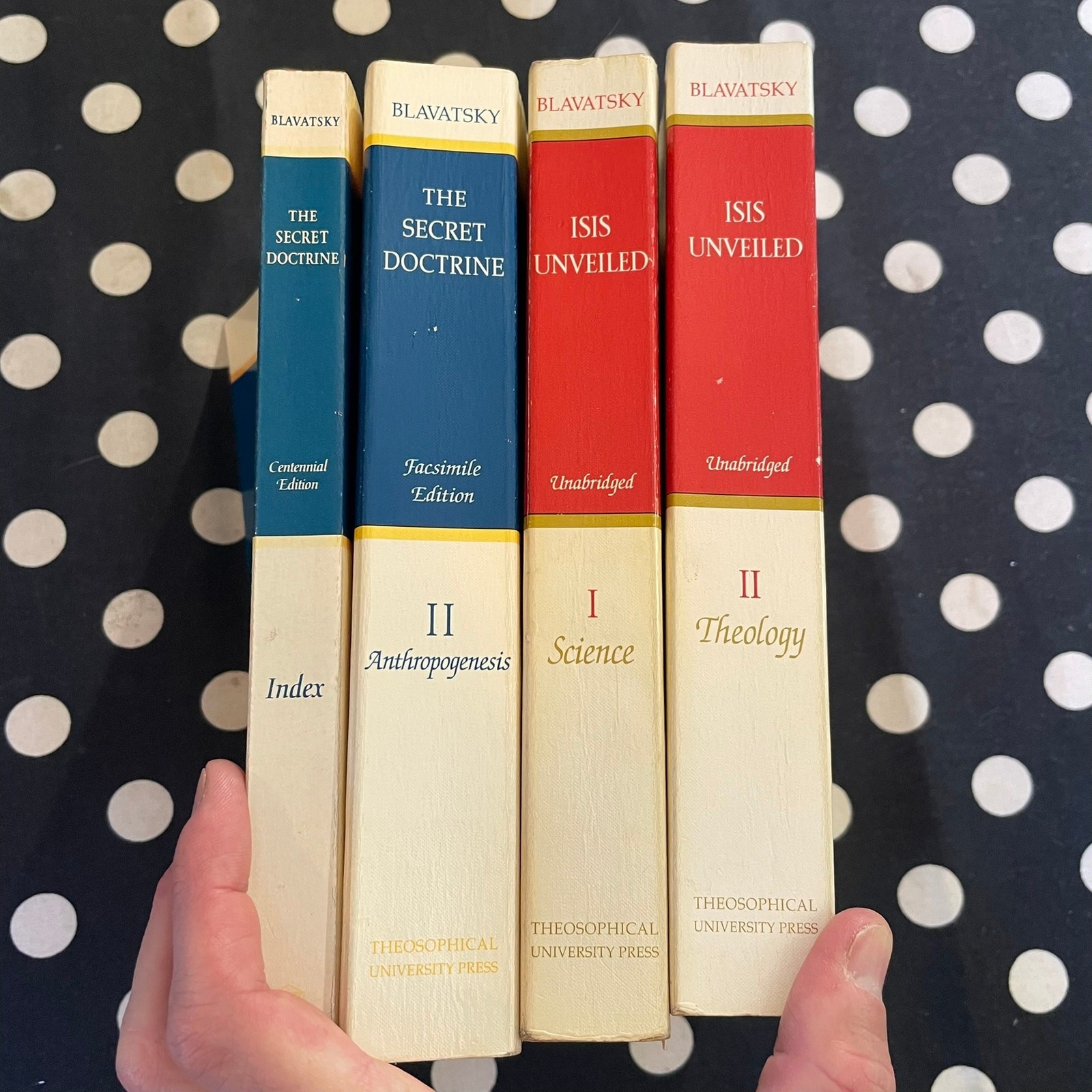 Secret Doctrine Index & Vol. II & Isis Unveiled Vols I & II by Madame Blavatsky