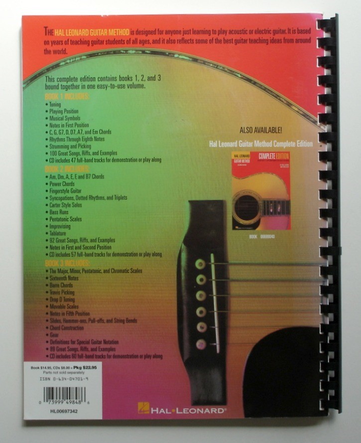 Hal Leonard Guitar Method, Complete Edition w 3 Sealed CDs Will Schmid/Greg Koch