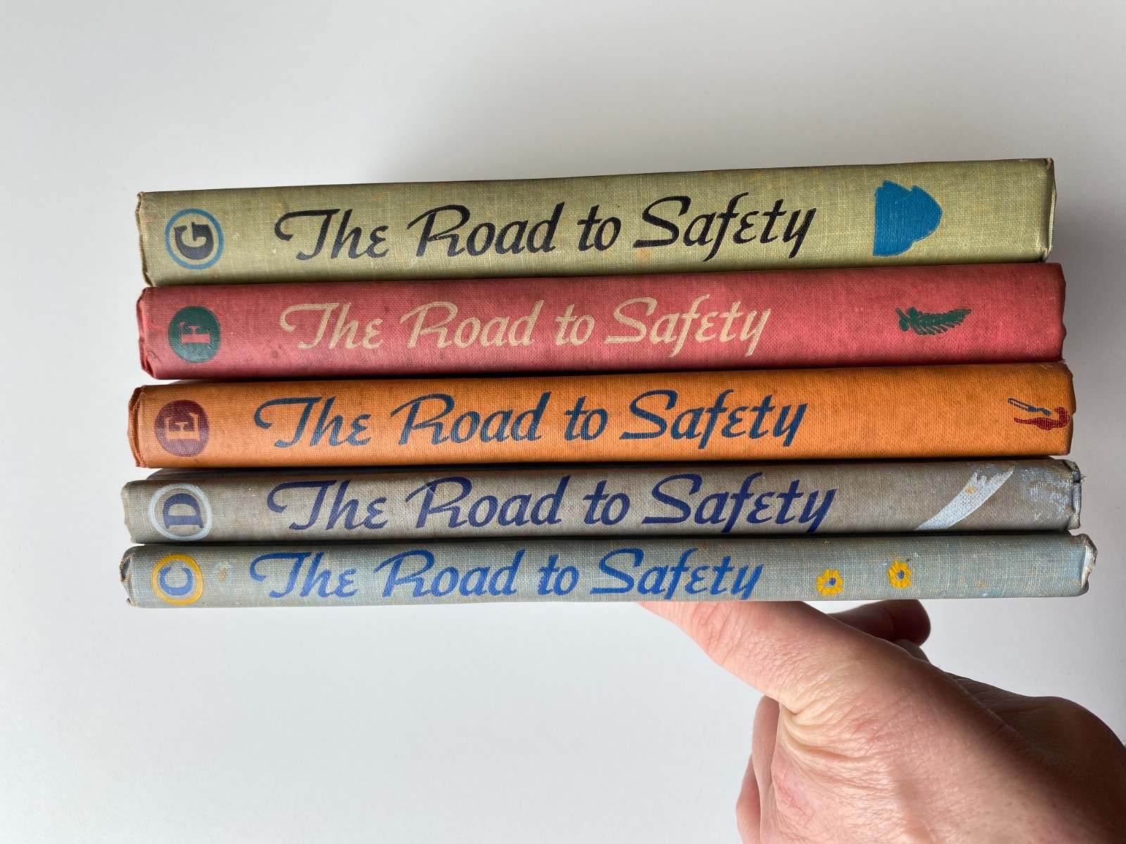 ROAD TO SAFETY LOT 5~C~D~E~F~G~Buckley~1938 AMERICAN BOOK~Vintage Primers~OHIO~