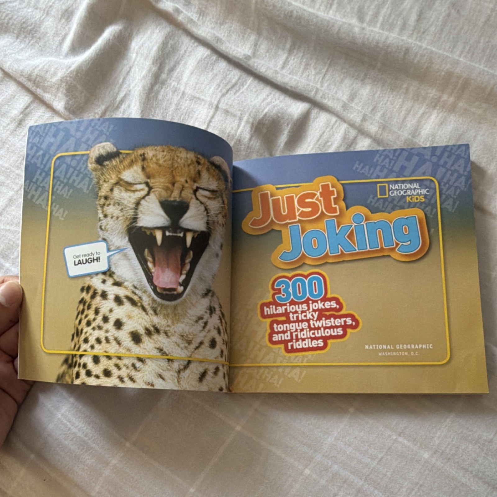 National Geographic Kids Just Joking Hardcover 2012 300 Jokes Tongue Twisters