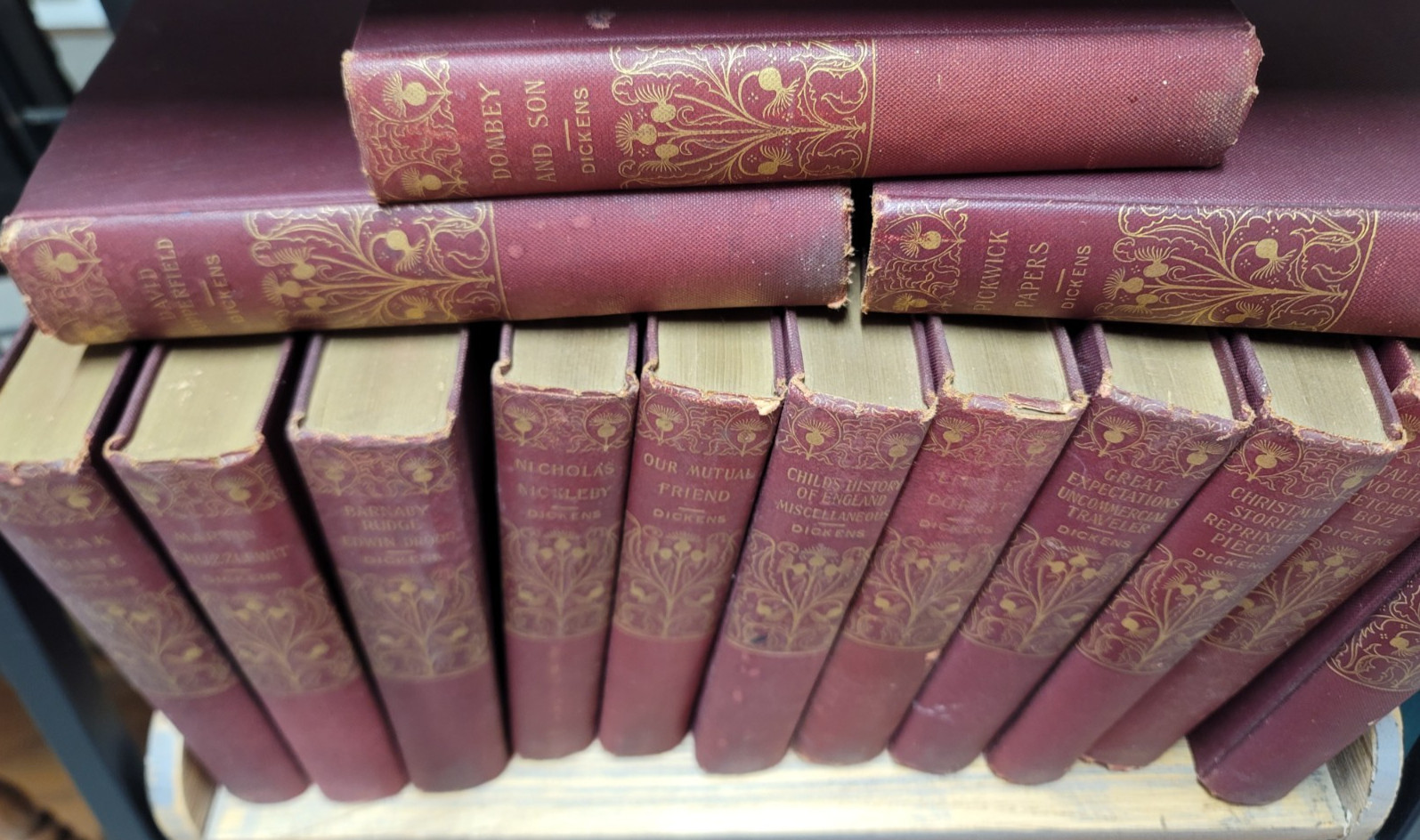 The Works of Charles Dickens 14/15 Volumes, 1902-1906, Club Edition Illustrated