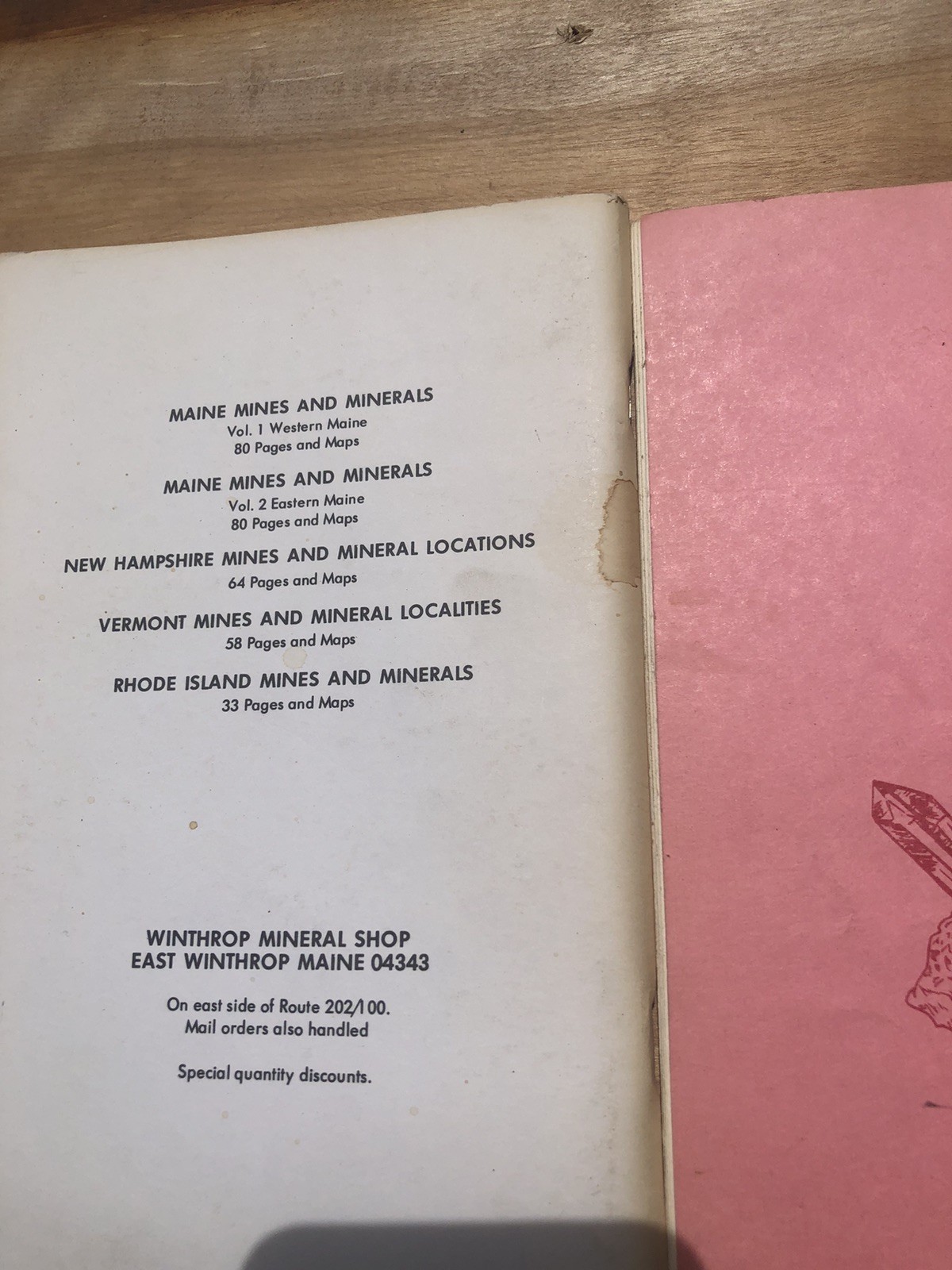 5 Book Lot Mineral & Gem Trails New York New Jersey Pennsylvania Maine Mines CT