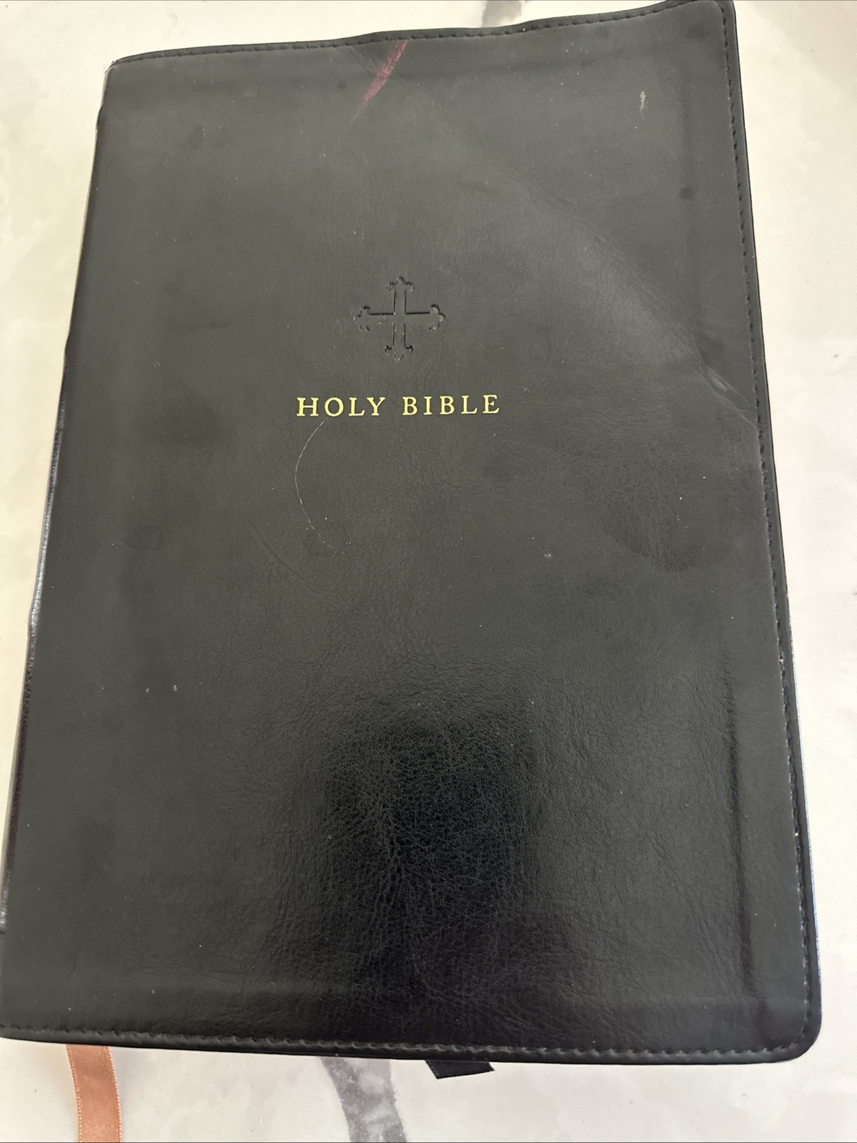 NRSV Large Print Imitation Leather by Catholic Bible Press Edition Black