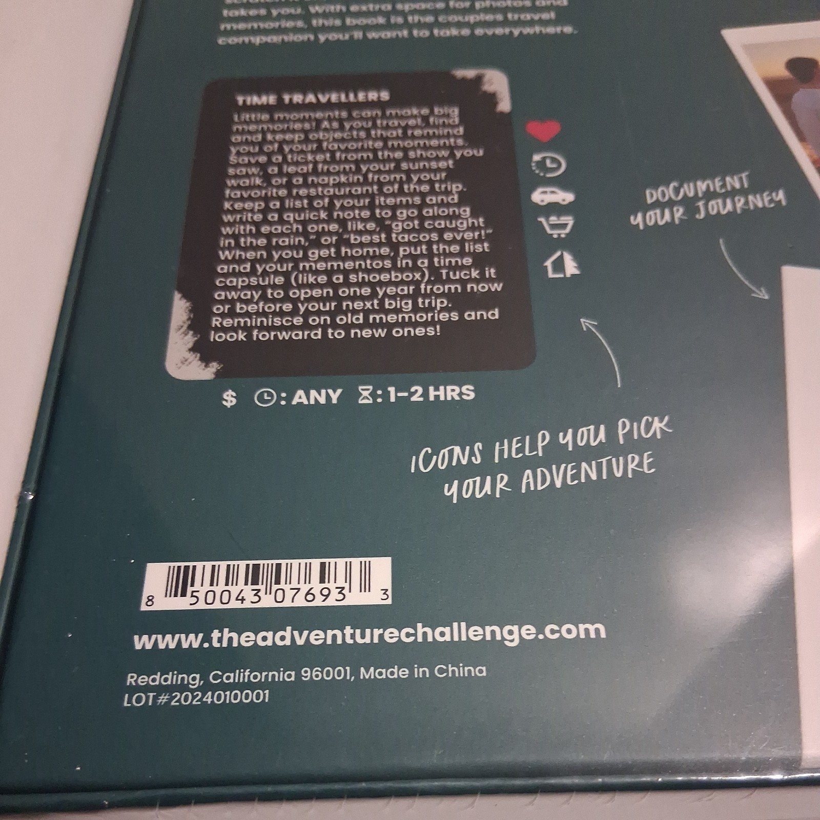 Couples Travel Adventure Challenge scratch off Experiences