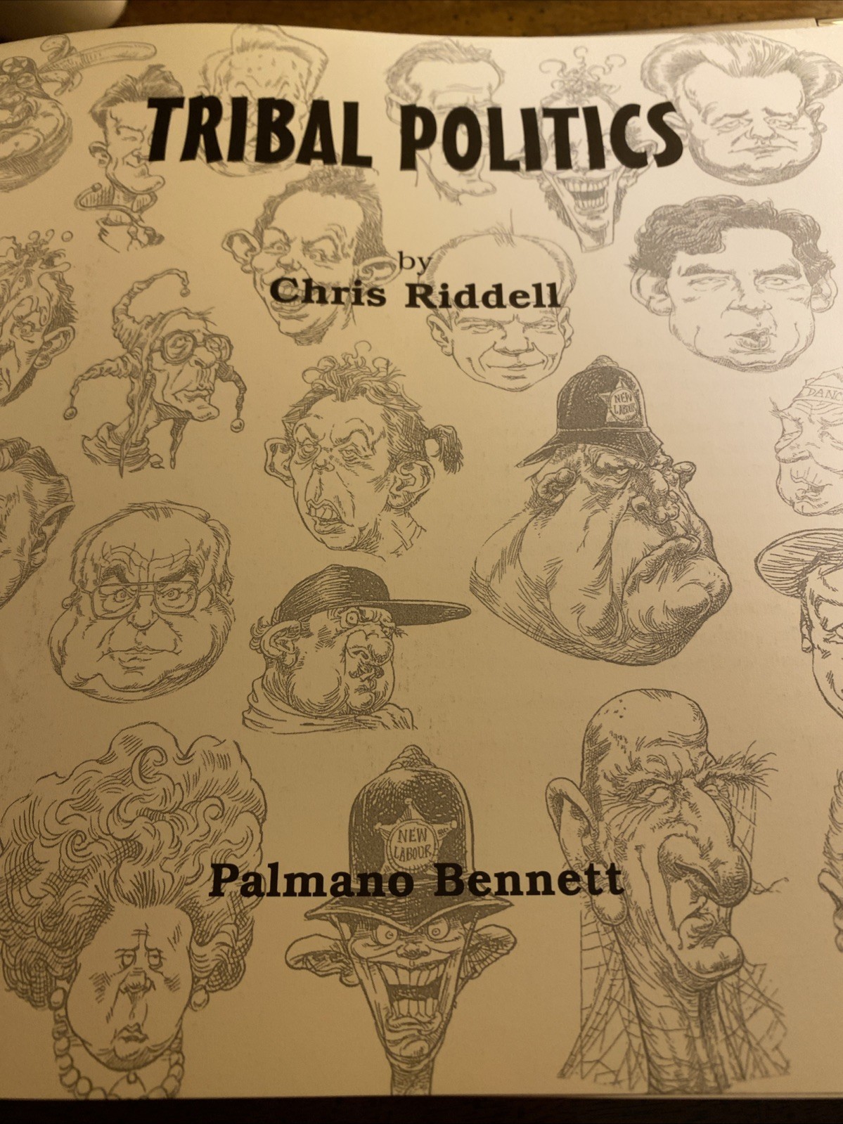 TRIBAL POLITICS By Cartoonist Chris Riddell 1st Edition Excellent, Funny