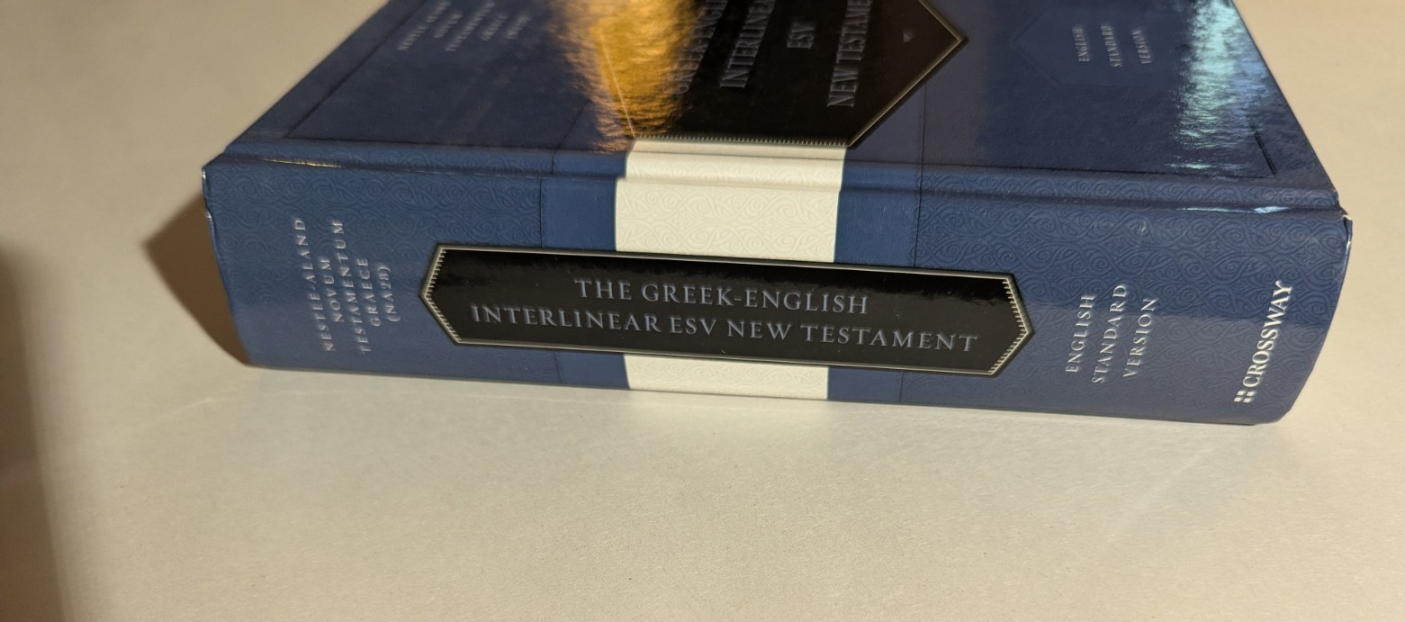 Greek-English Interlinear ESV New Testament , ESV Bibles 2018 Hardcover Crossway