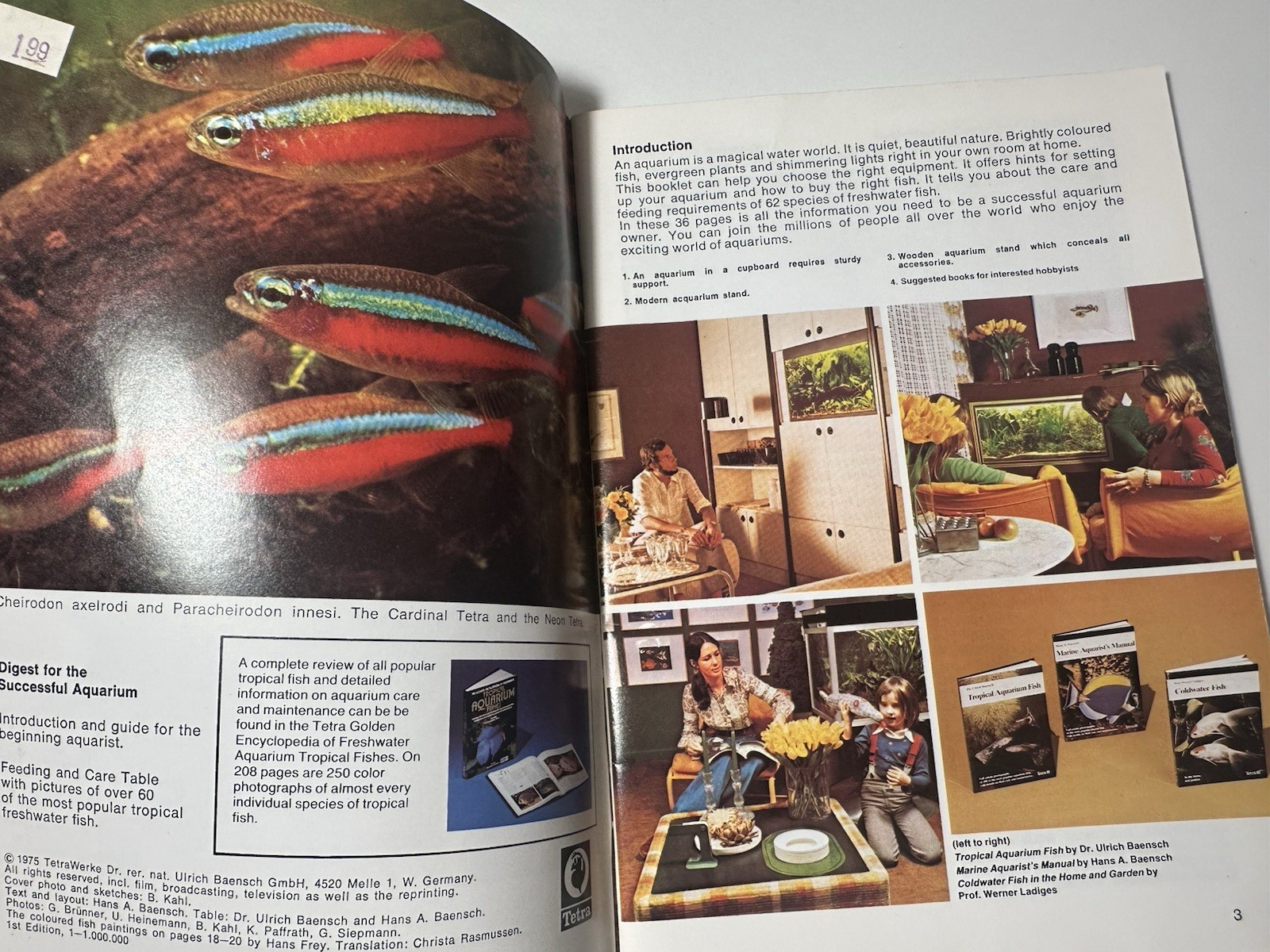 Vintage 1975 Digest for the Successful Aquarium Booklet 34 pages (B3)