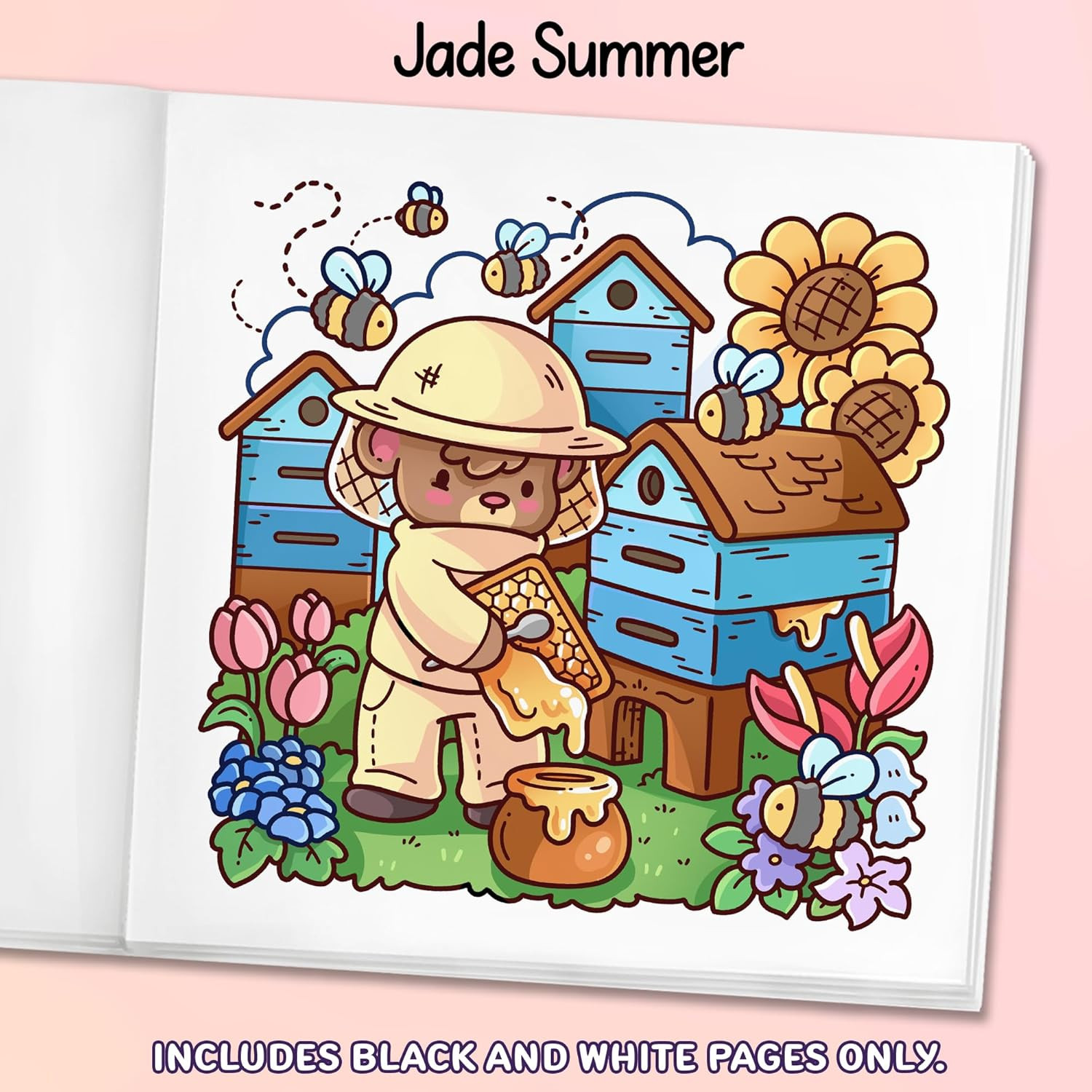 Cozy Jobs: Cute Coloring Book for and Teens with Charming Characters and Easy-t