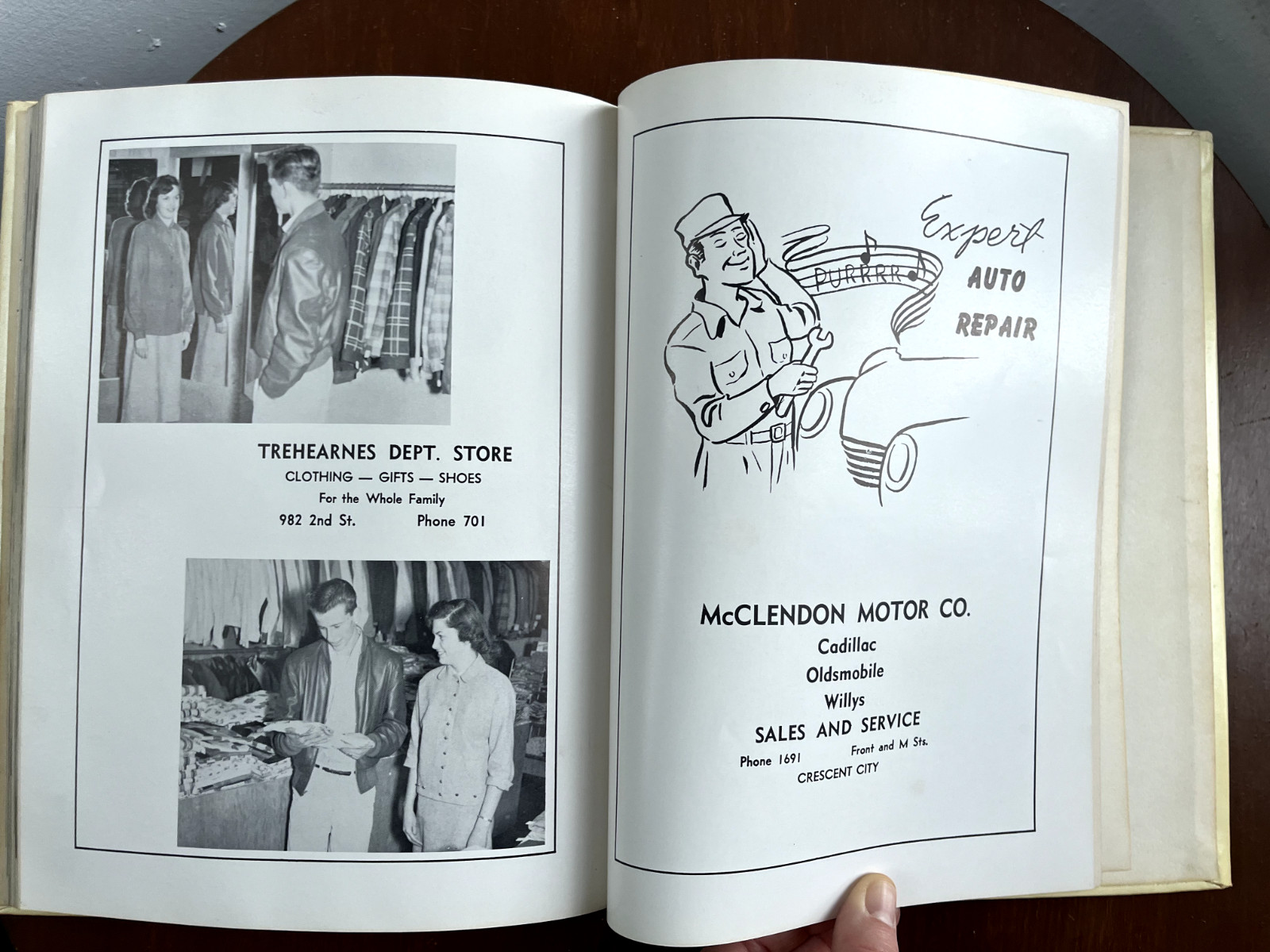 1956 Del Norte High School Yearbook Crescent City, CA Vintage 50’s