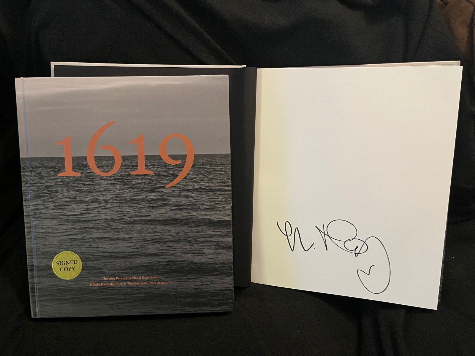 Nikole Hannah Jones signed The 1619 Project: A Visual Experience 1/1 HC book
