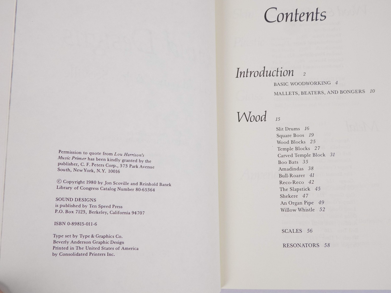 Sound Designs by Reinhold Banek · Ten Speed Press · 1980