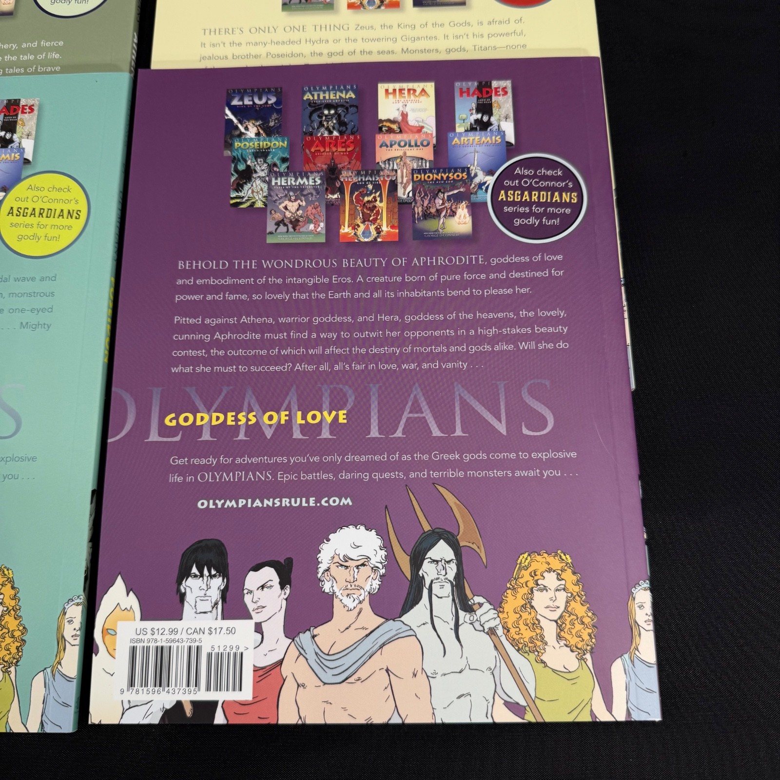 Olympians Volumes 1-6 Paperback Box Set by George O’Connor (2014) w/Poster!