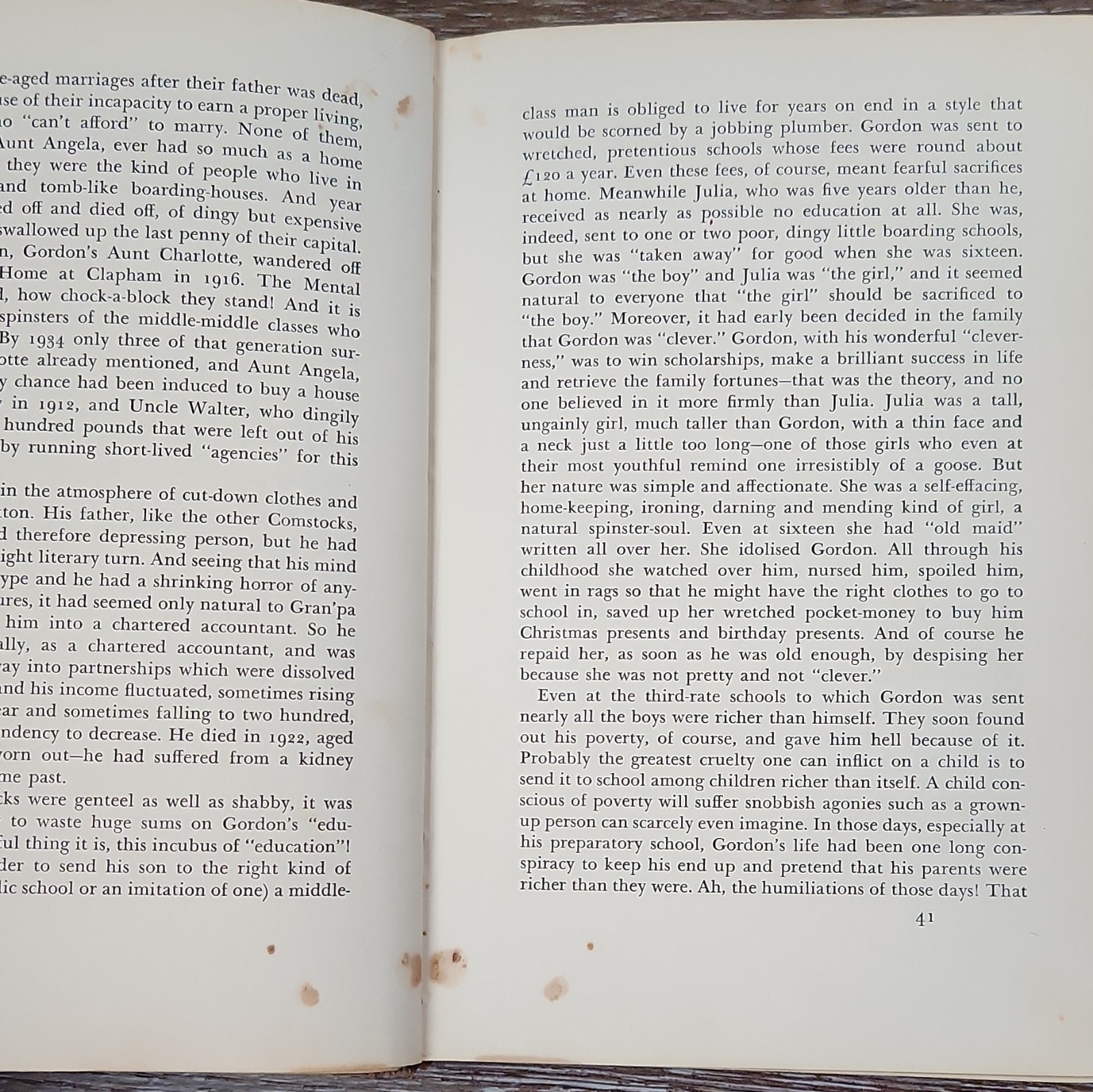 George Orwell Keep the Aspidistra Flying HC DJ Harcourt Brace Ex-Lib Vtg 1st Ed?