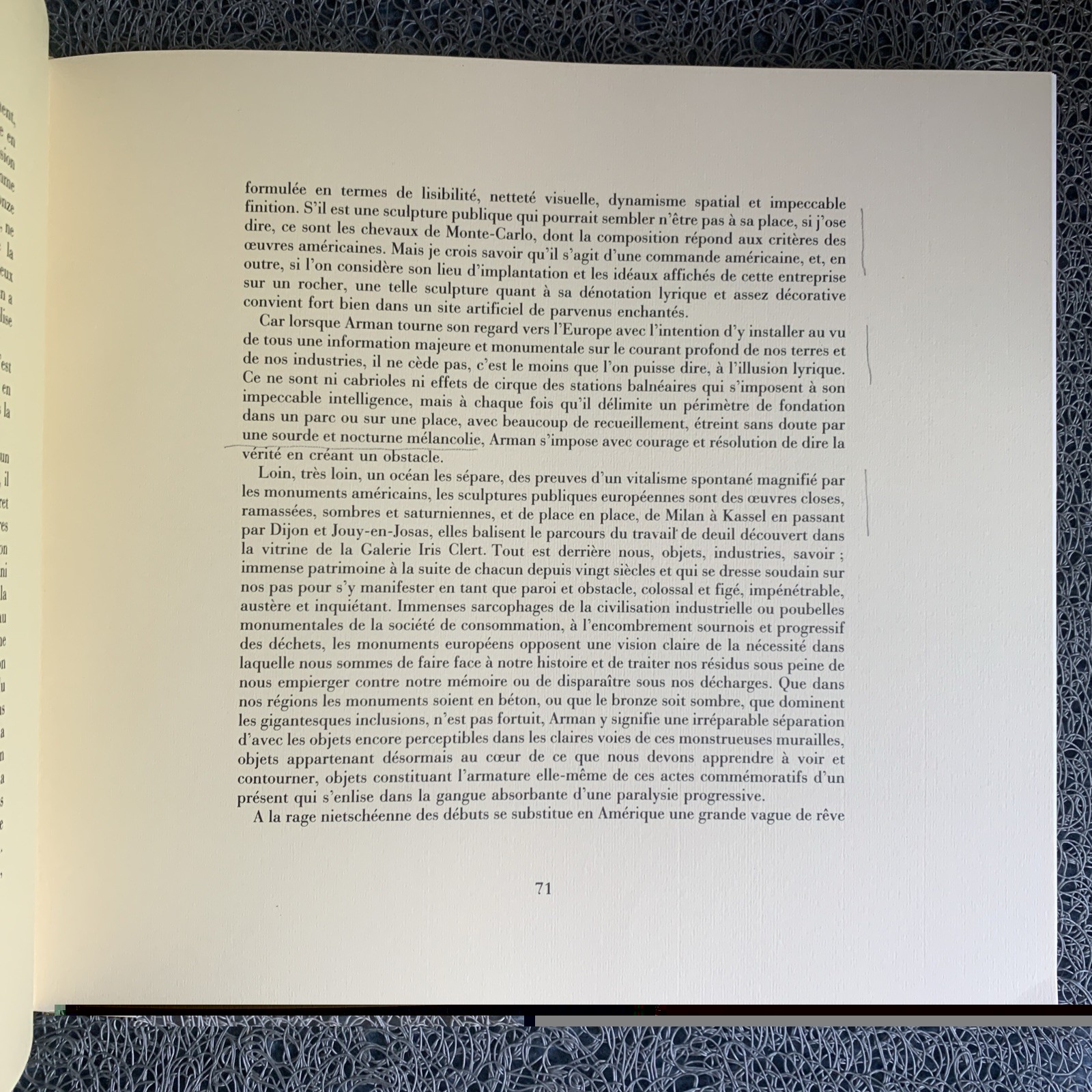 Arman (Mains et merveilles) : Bernard Lamarche-Vadel : HC, 397 pp, Slipcase