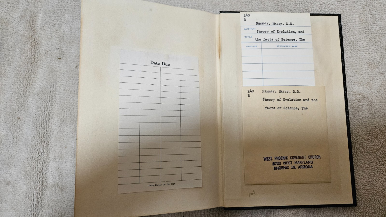 ‡ 🐒 Theory of Evolution and Facts of Science by Rimmer • 1935 HC 4th Ed Ex-Libr