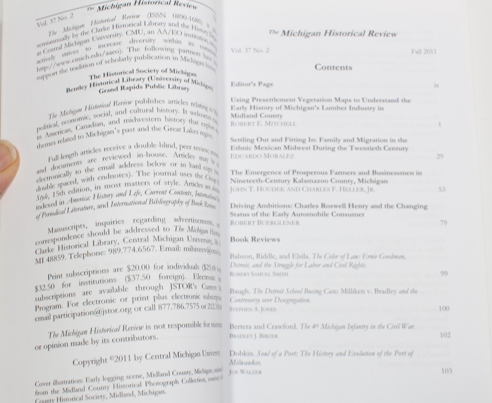 The Michigan Historical Review Lot of 7 Paperback Books 2010-2018
