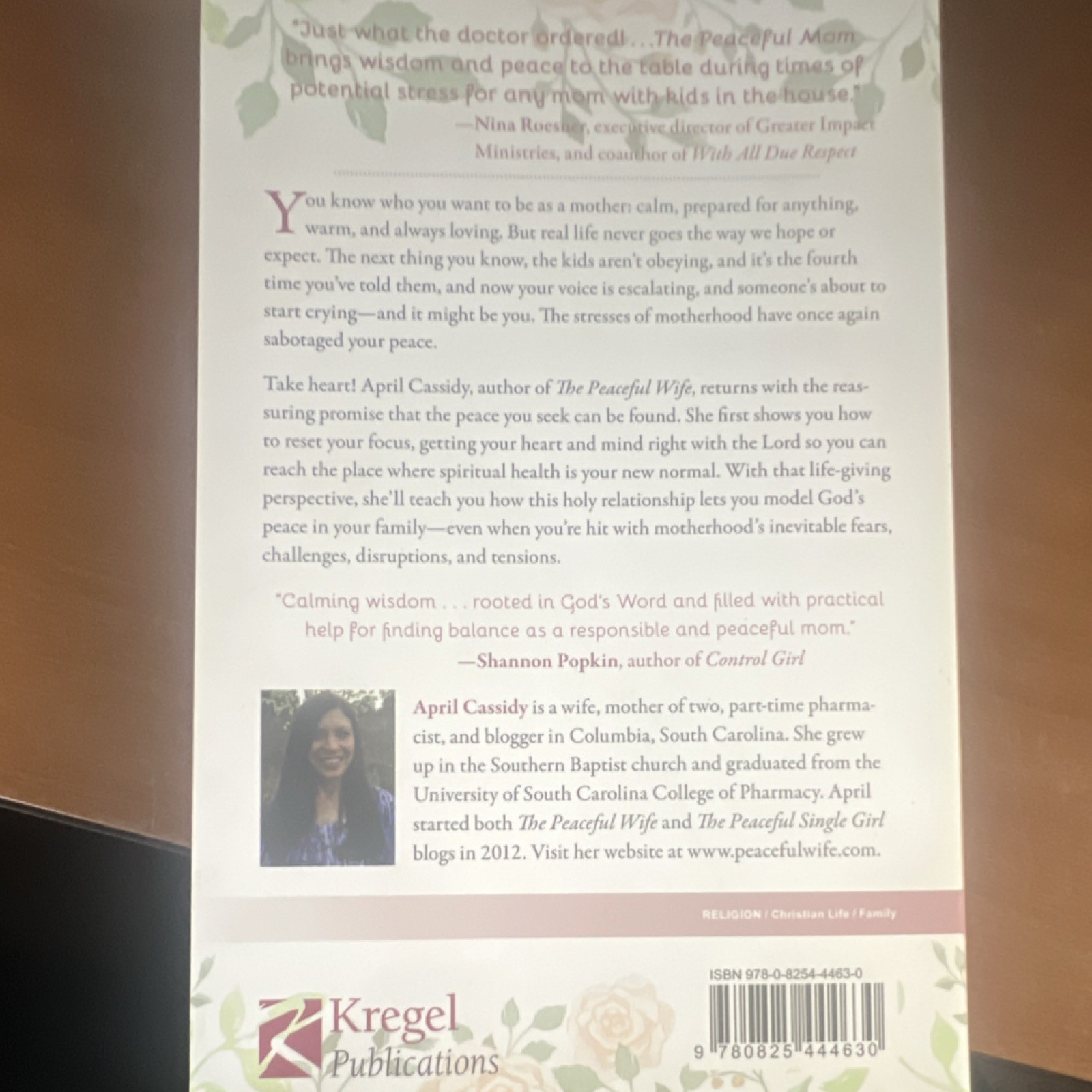 The Peaceful Mom April Cassidy Kregel Publications Paperback Christian Family