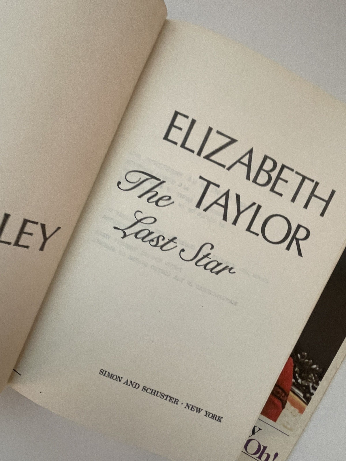 Elizabeth Taylor: The Last Star Kitty Kelly HC DJ Book Club VG