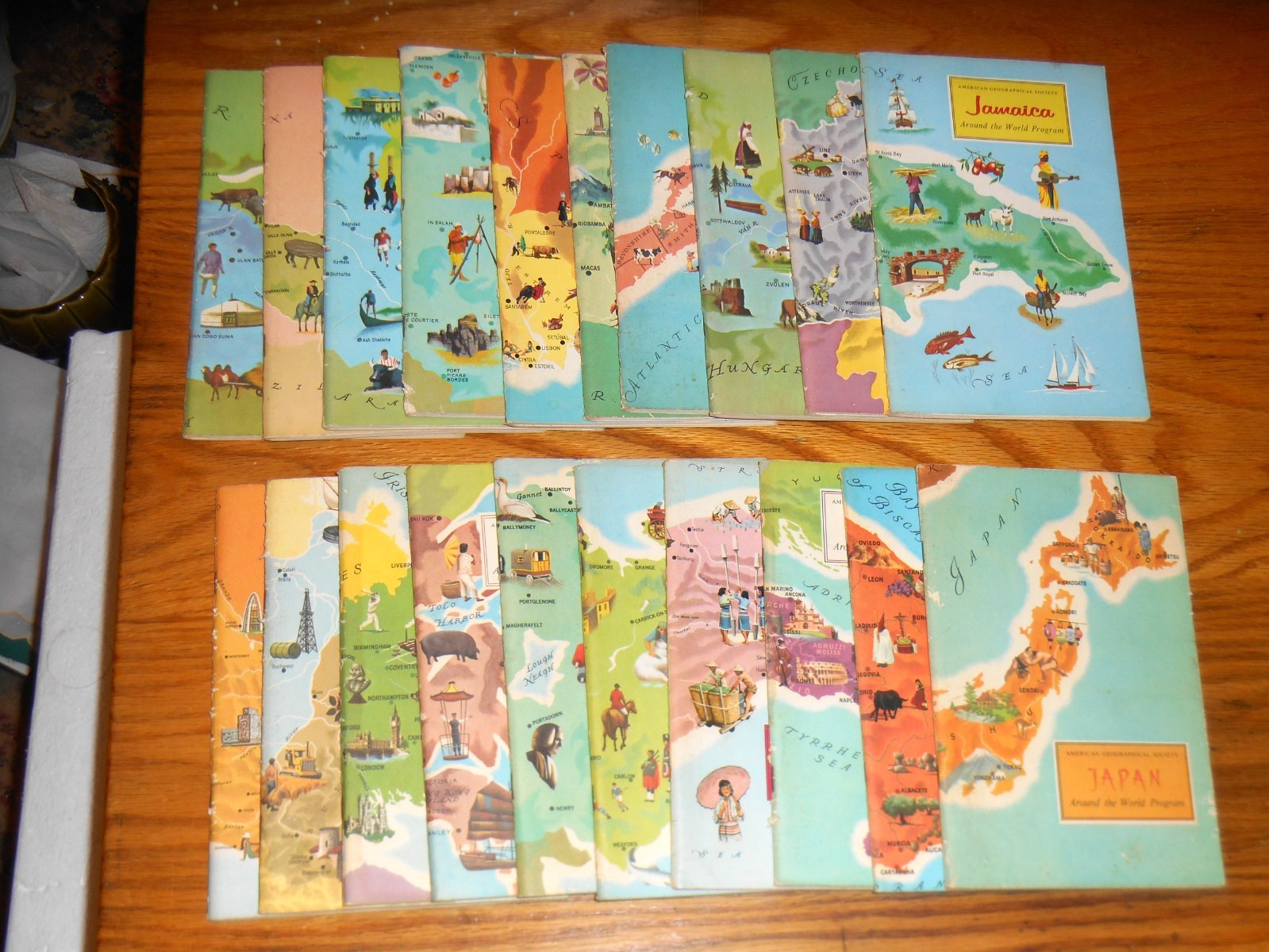 American Geographical Society Around the World Lot of 20 Travel Books 1967
