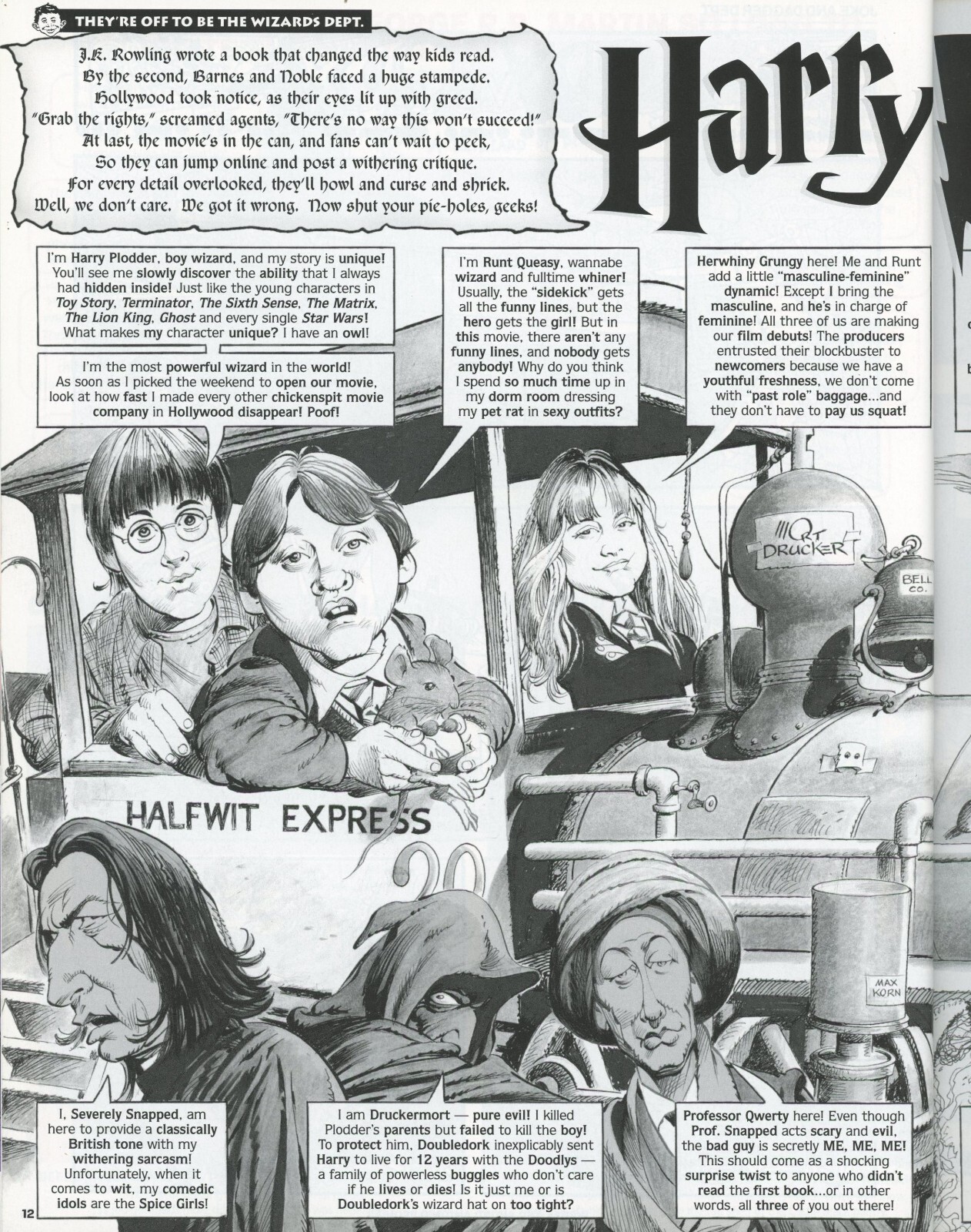MAD Magazine – Sci-Fi and Fantasy Spoofs featuring Star Wars