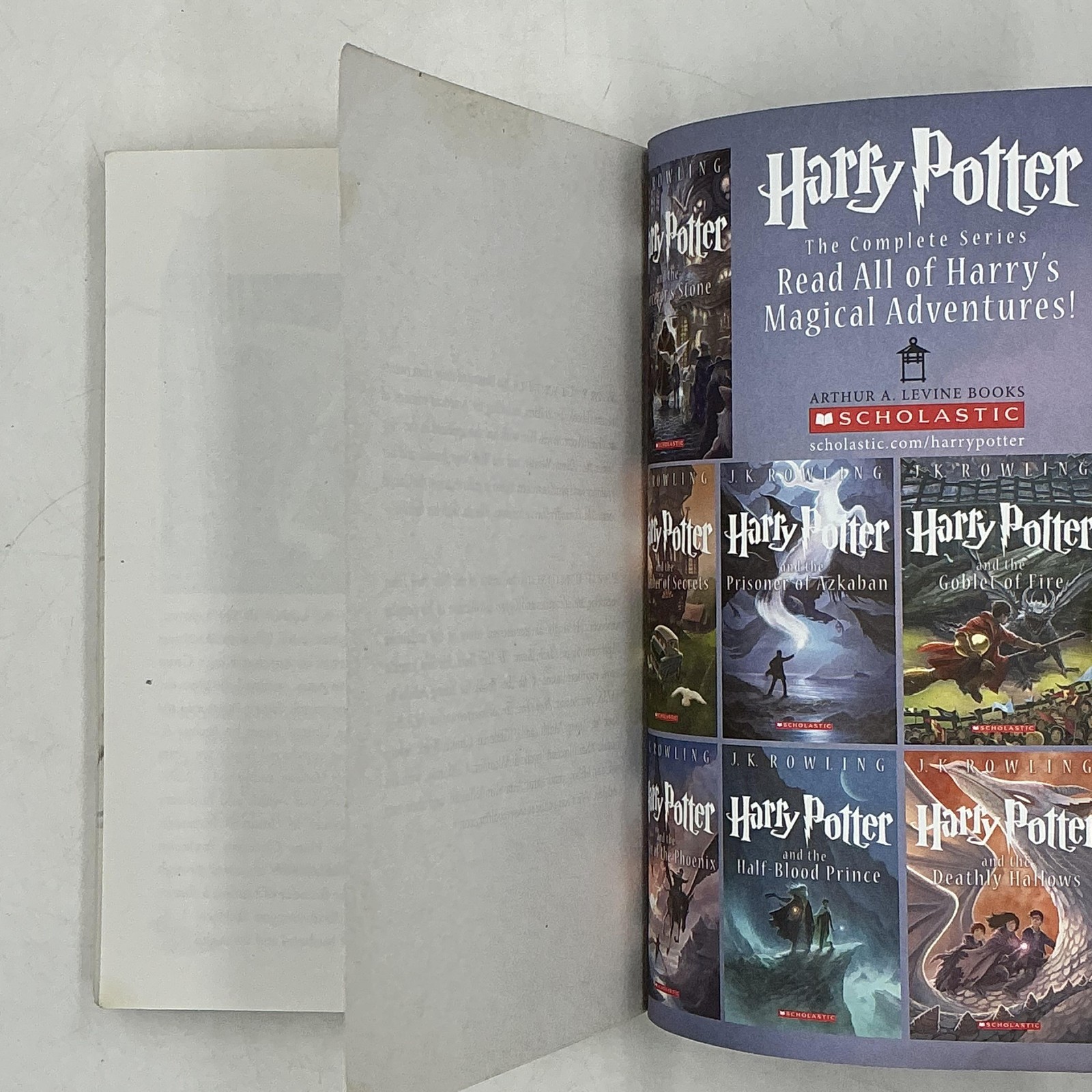 HARRY POTTER The Complete Series Joanne K. Rowling 2013 Paperback Scholastic