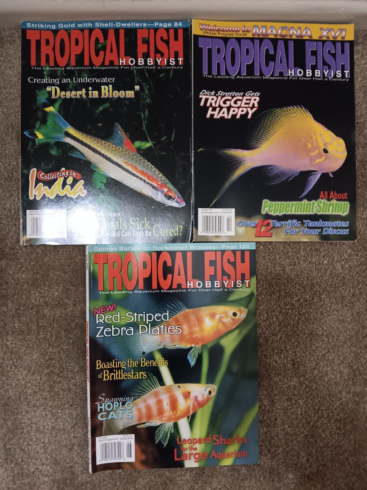 Tropical Fish Hobbyist Magazines, Lot of 7 Issues