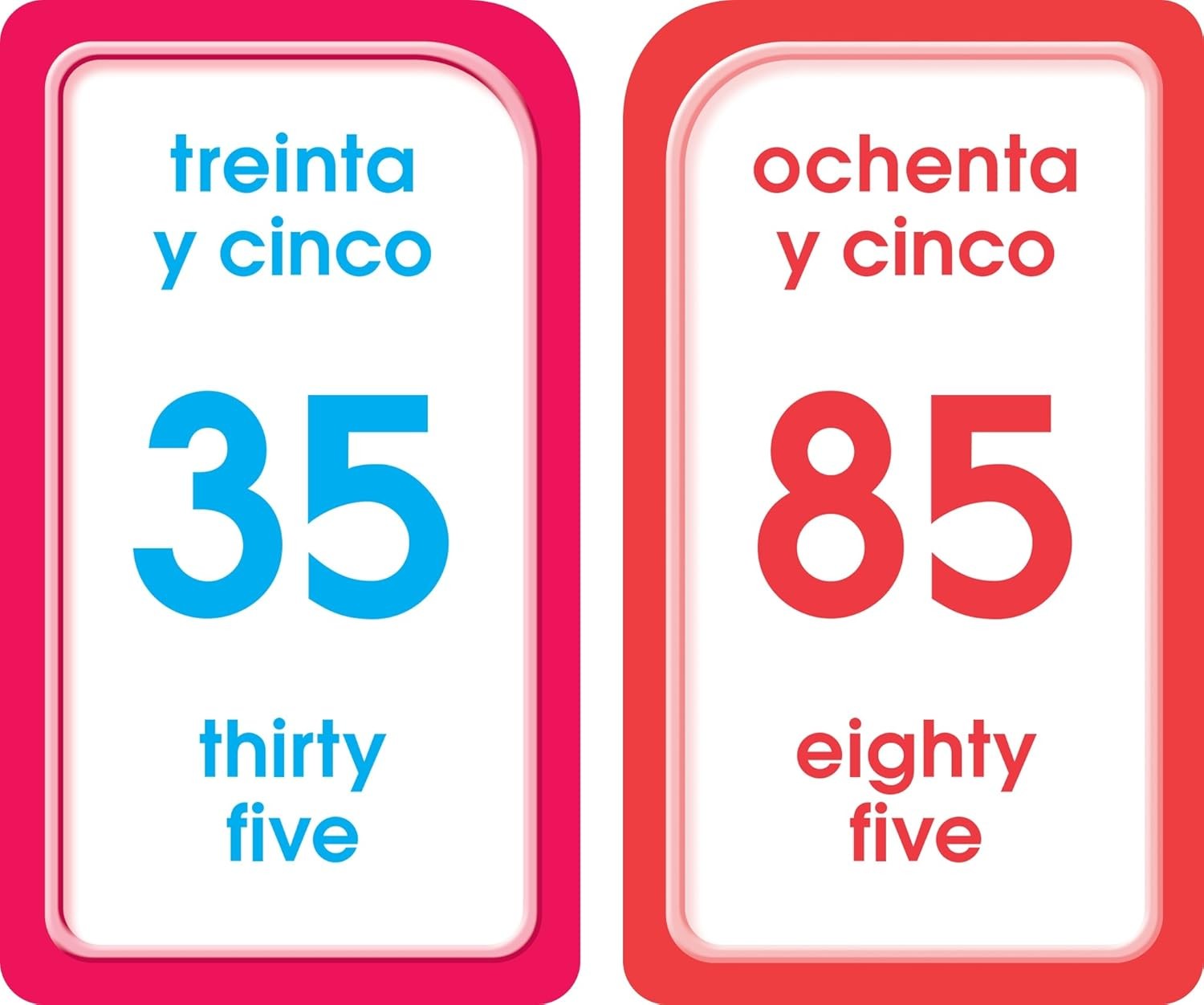 School Zone Spanish Numbers 1-100 Flash Cards: 56 Cards, Preschool,…