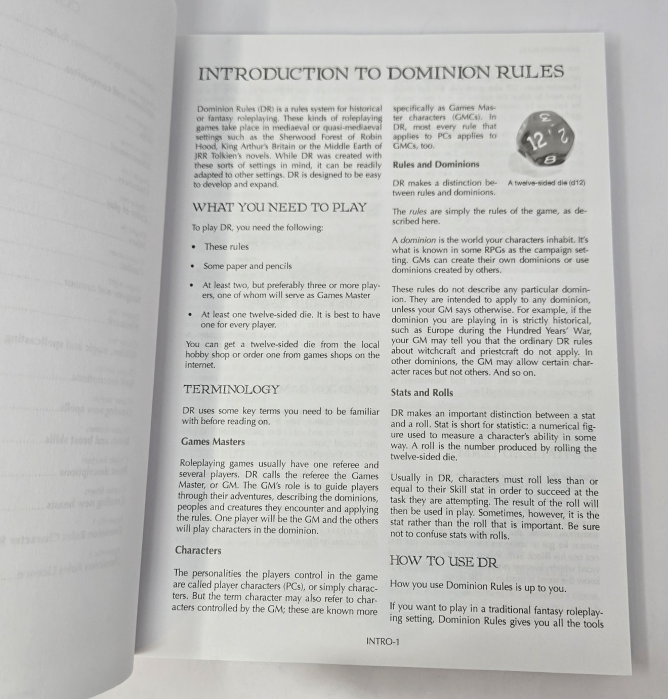 Dominion Rules RPG system Historical Mediaeval Fantasy Easy Generic v3.1.1