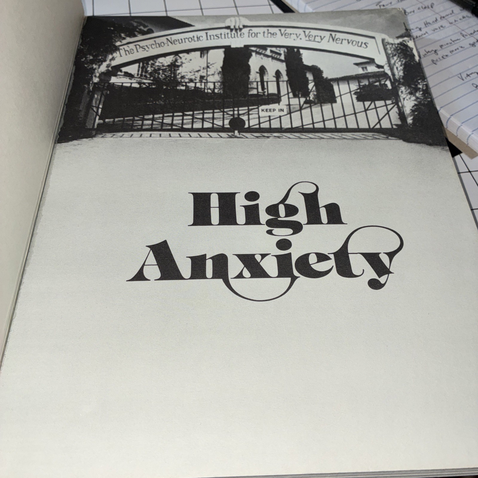 Rare Mel Brooks High Anxiety Novel 1978 Vintage Paperback Movie Promo Book