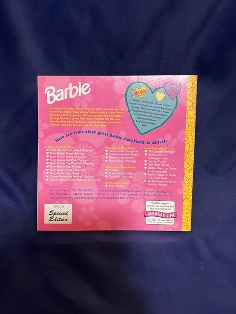 1998 A Edition Barbie The New Baby Golden Books Special Edition Paperback