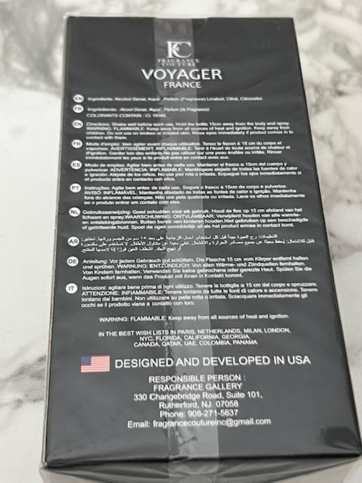 VOYAGER FRANCE – 3.4 oz 8 Pack
