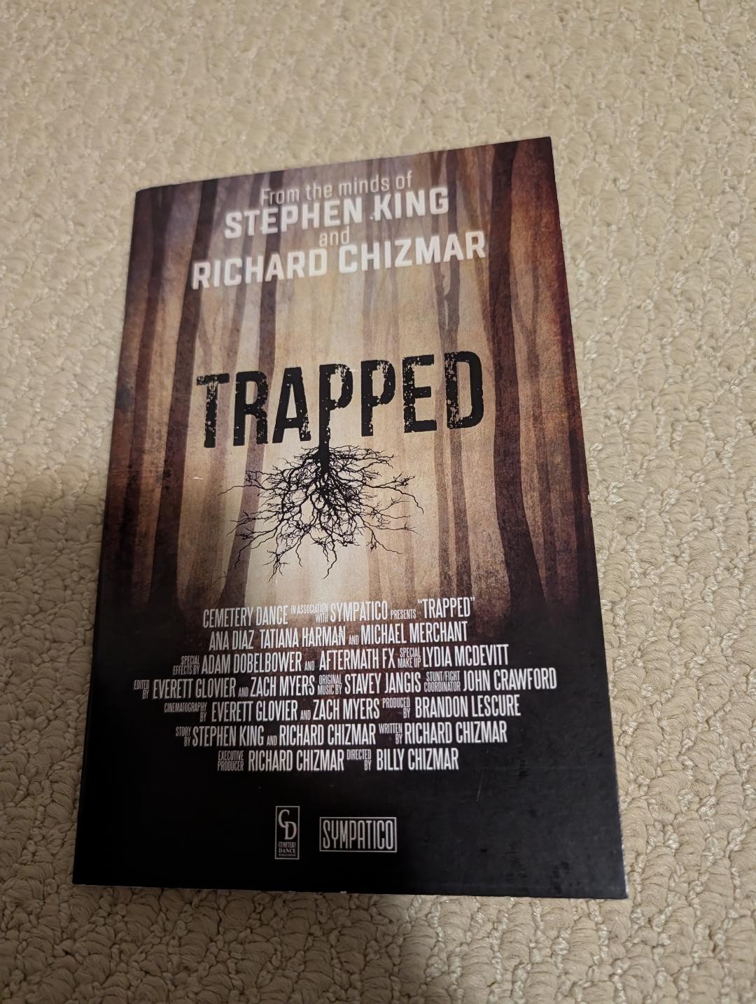 Cemetery Dance Trapped by Stephen King & Richard Chizmar Chapbook Unsigned New