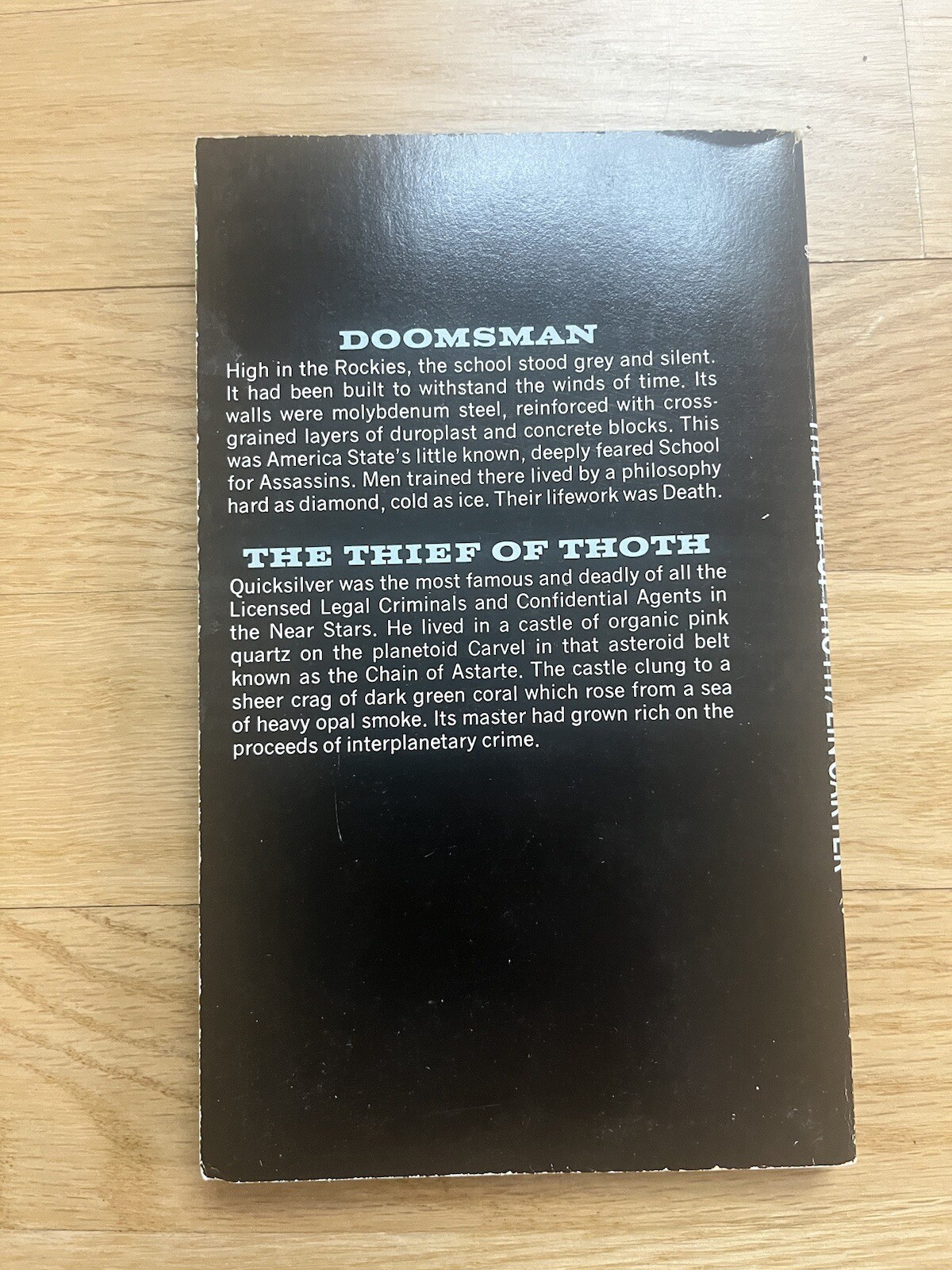 Doomsman by Harlan Ellison & The Thief of Thoth by Lin Carter (1972, pb) Belmont