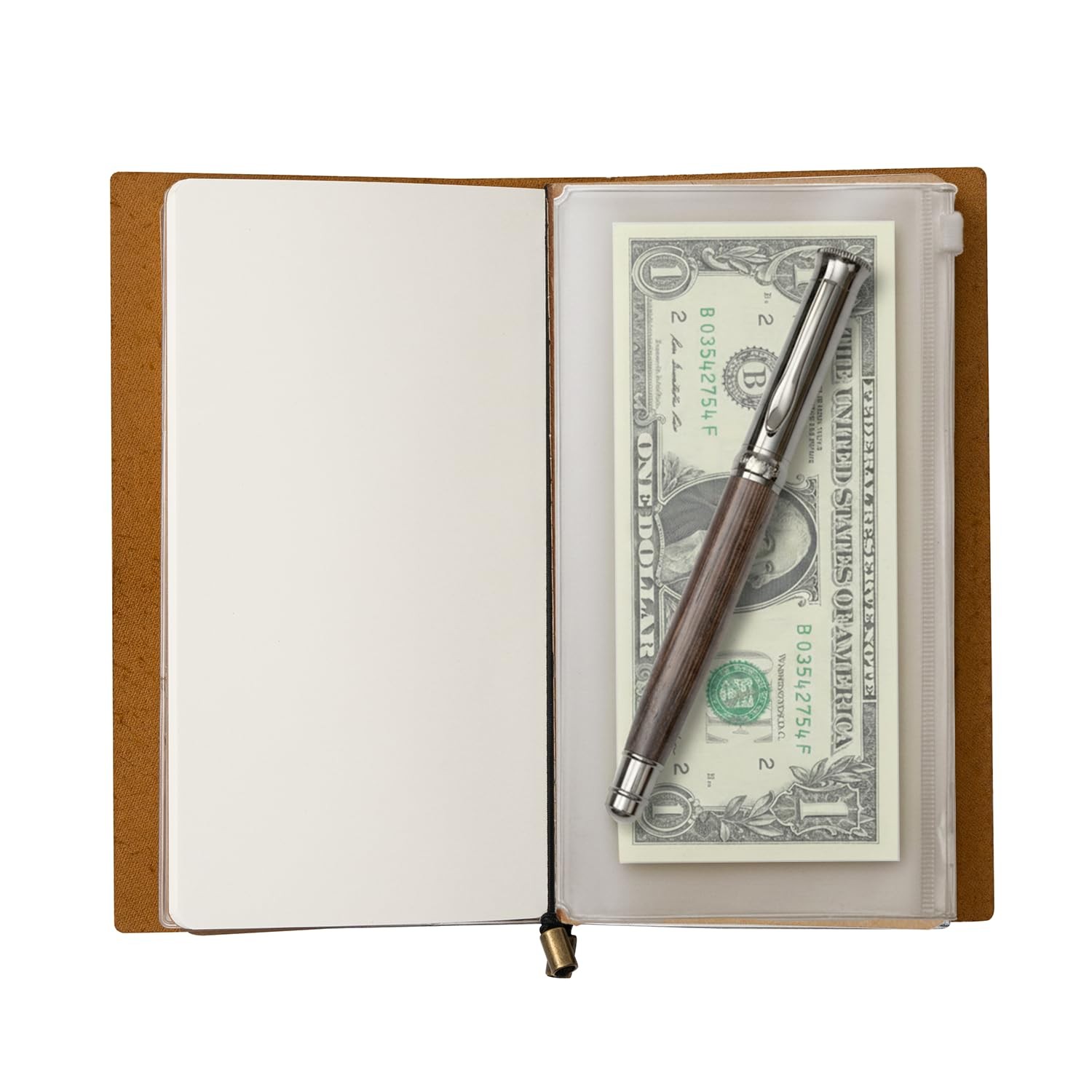 WANDERINGS A5 Travelers Notebook Bundle – 6″ x 8.5″ (15 x 22cm) – Genuine Lea…