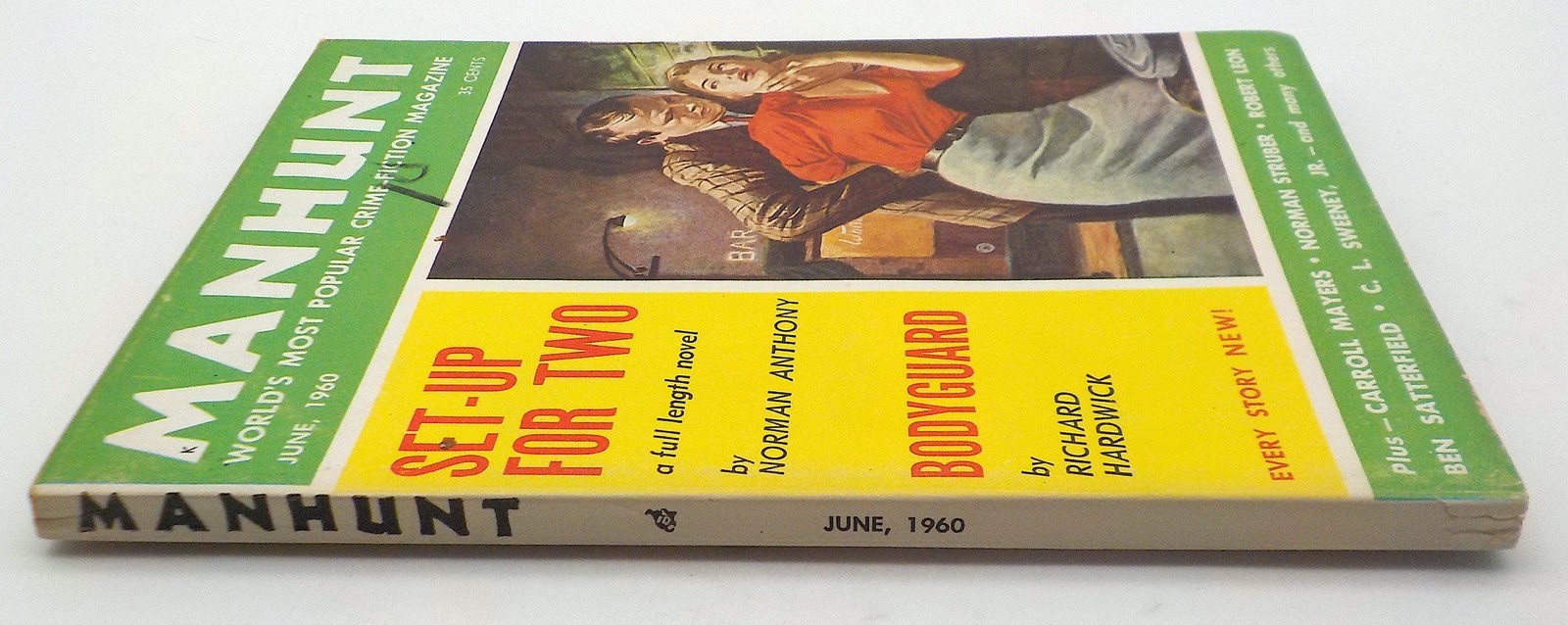 MANHUNT Detective Story Monthly Magazine June 1960