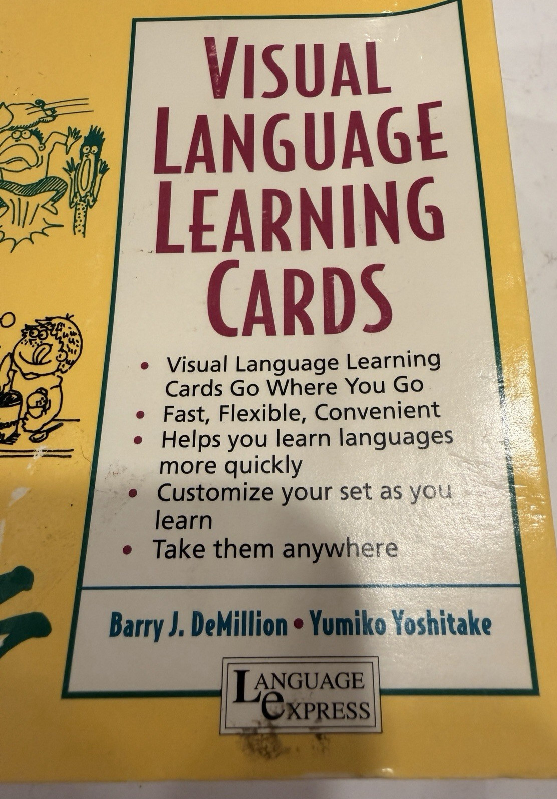 Language Express Visual Language Learning Cards Visual Japanese Kana Cards